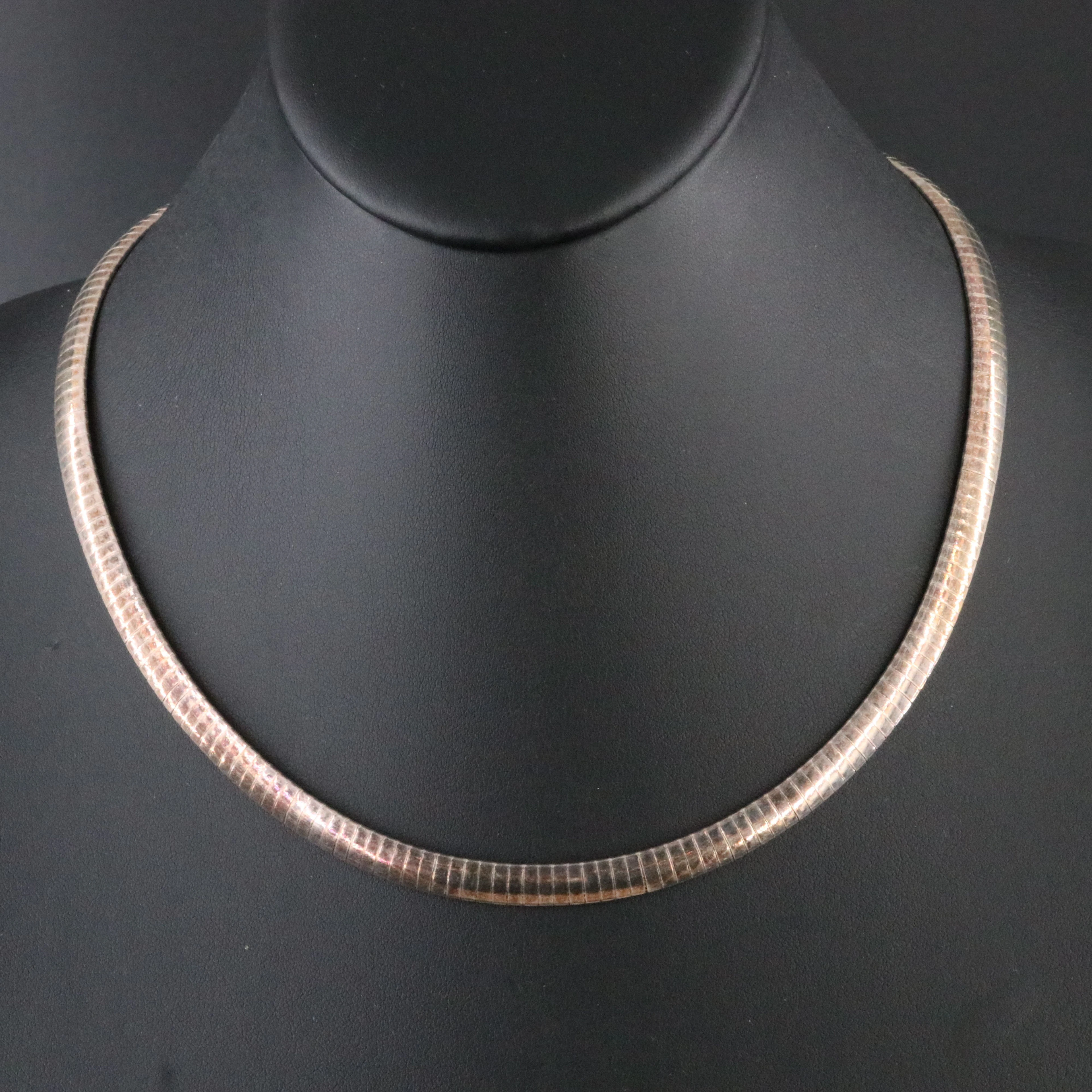 Sterling Omega Chain Necklace