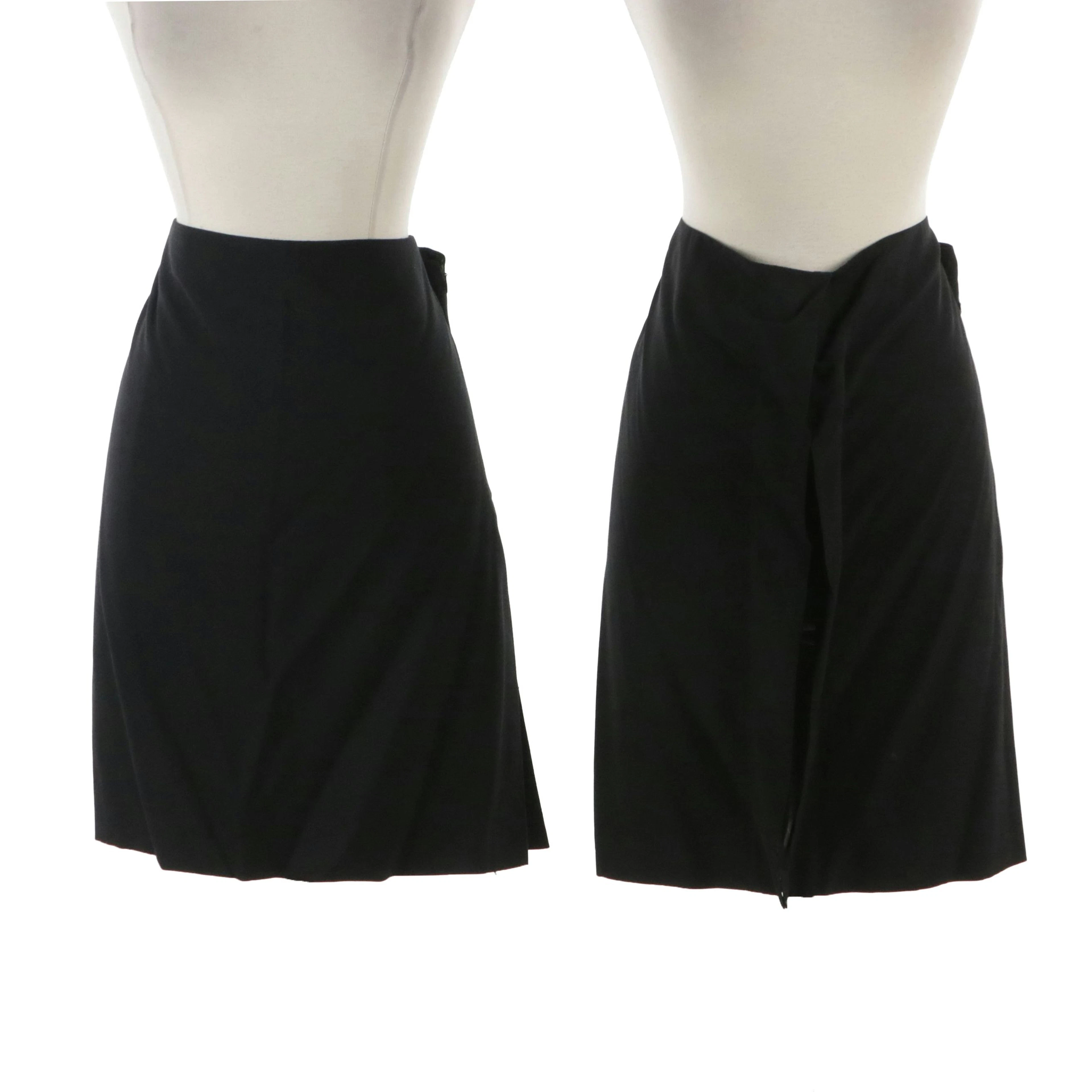Jean Paul Gaultier Femme Black Wool Skirts