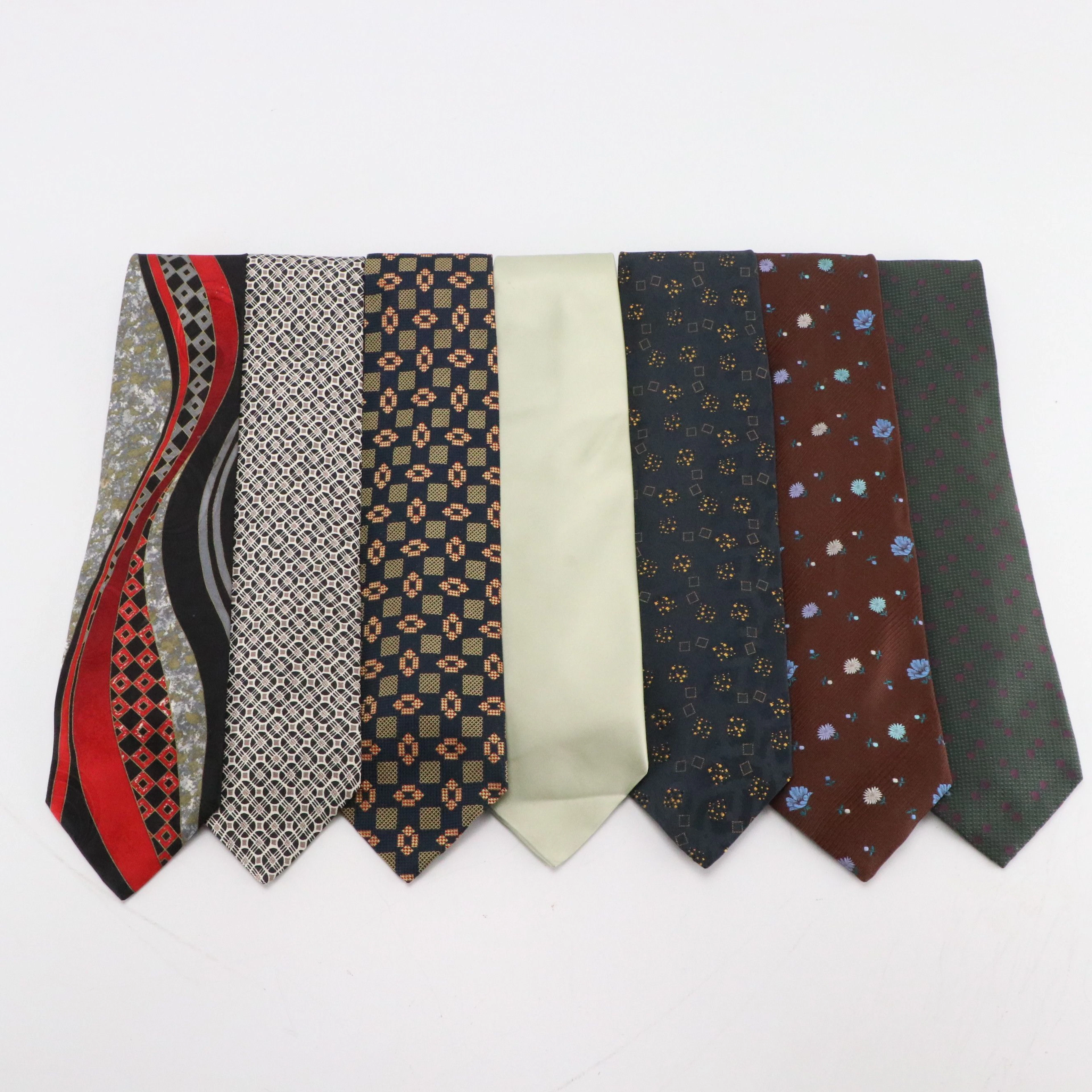 Coach, Sulka, Kenzo, Countess Mara and Other Printed Silk Neckties