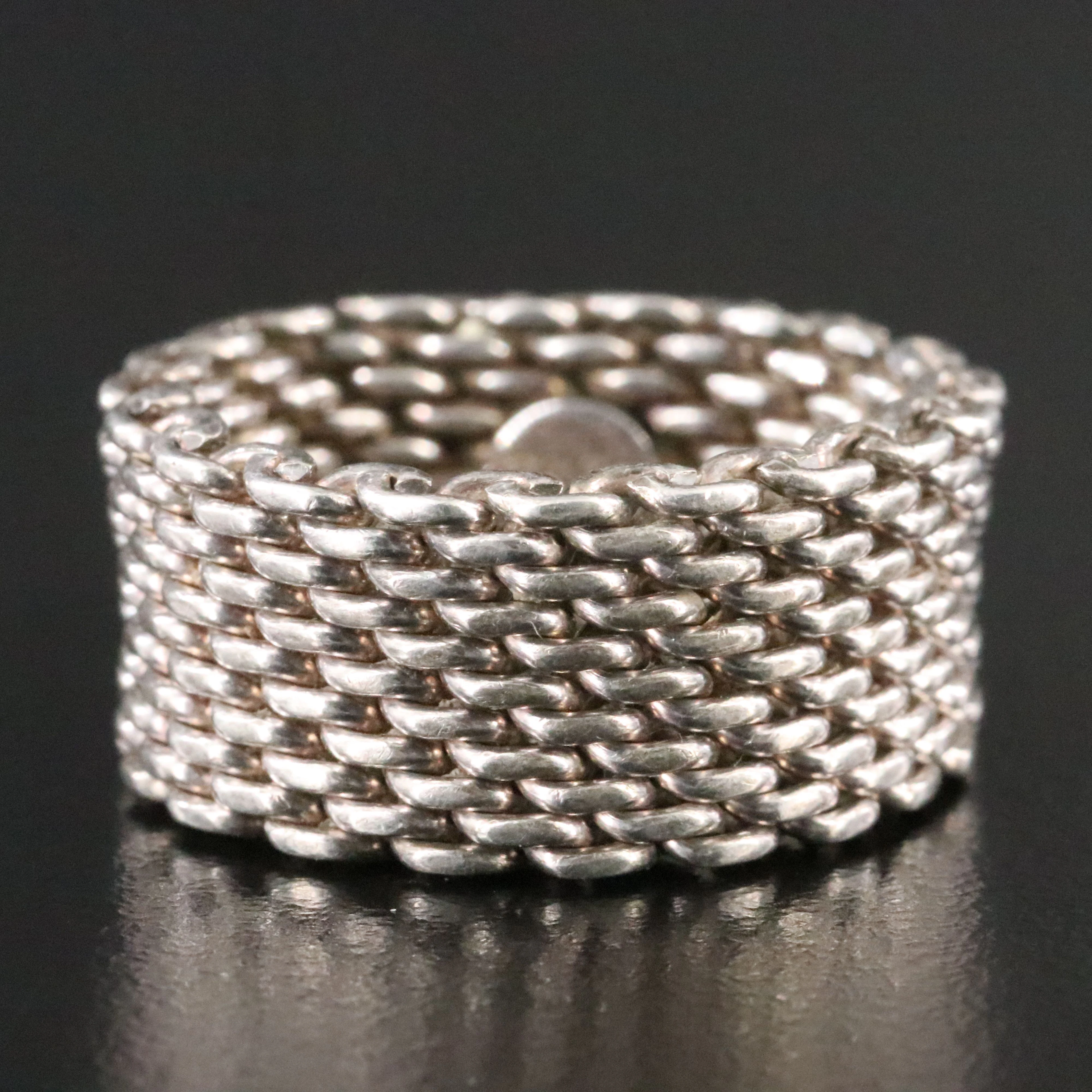 Tiffany & Co. Somerset Sterling Mesh Ring
