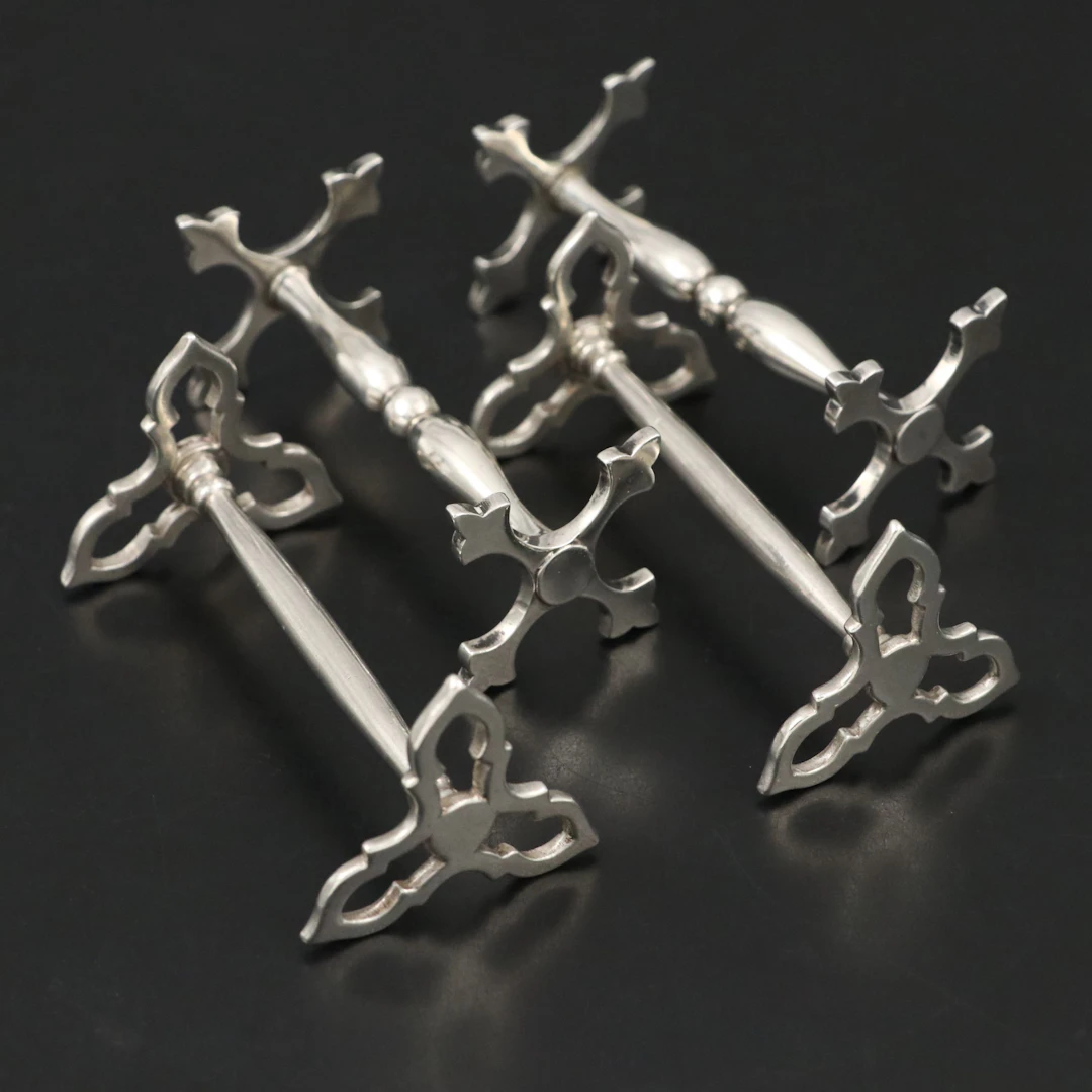 English Sterling Silver Knife Rests, Late 19th Century