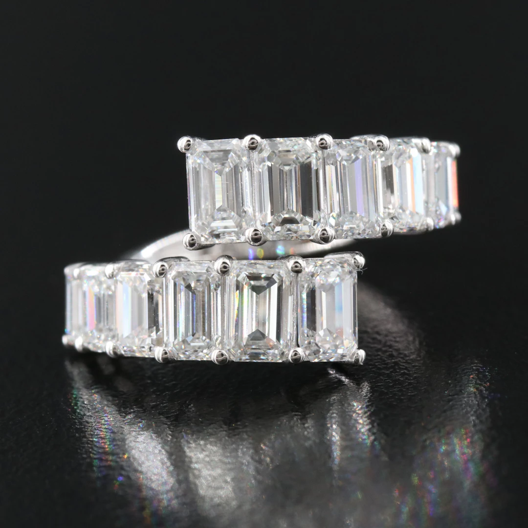 14K 4.68 CTW Lab Grown Diamond Wrap Ring