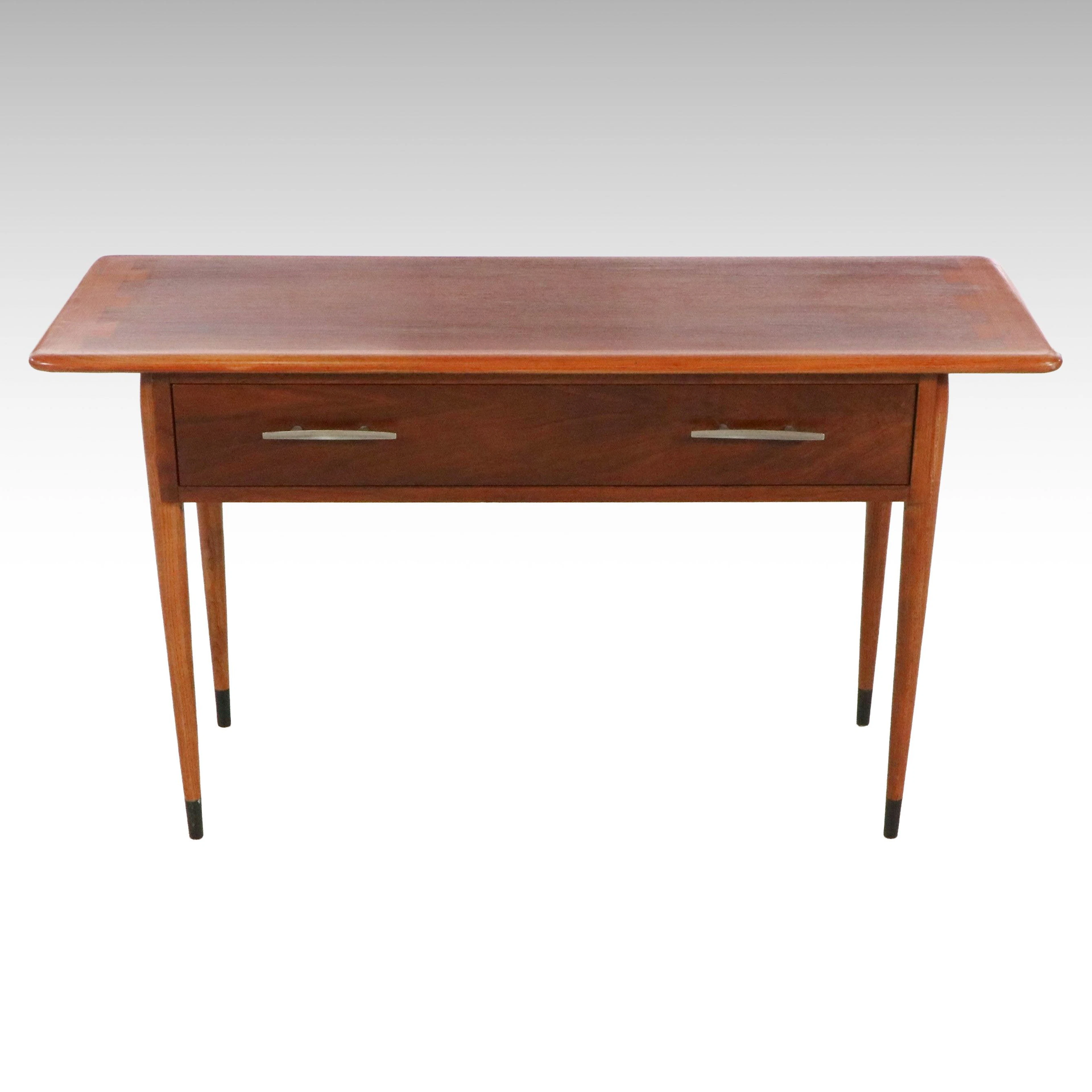 Lane Mid Century Modern Walnut Dovetail Desk