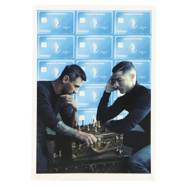 Death NYC Pop Art Graphic Print Homage to Messi and Ronaldo