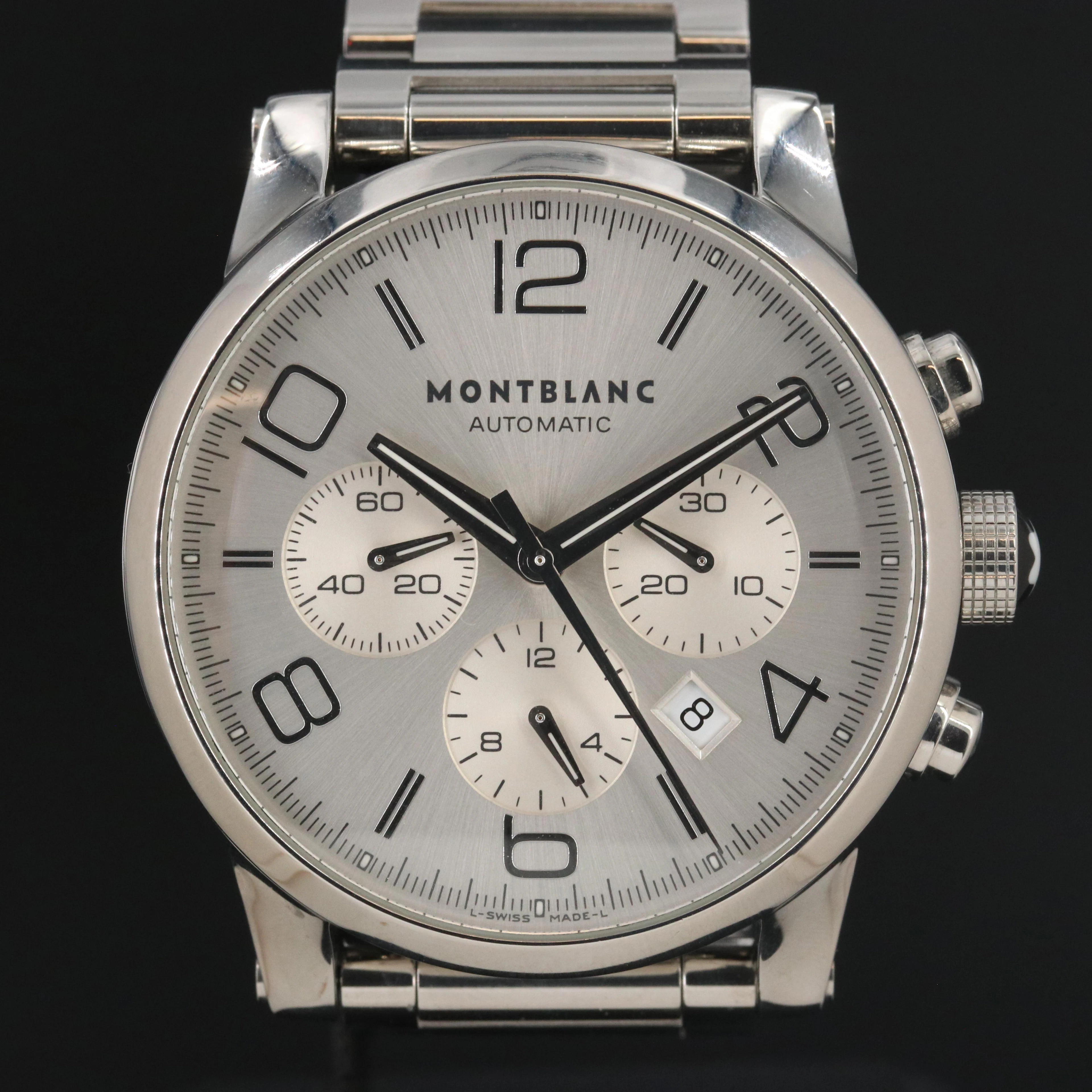 Montblanc Timewalker 7069 Chronograph Silver 43mm Steel Automatic Watch