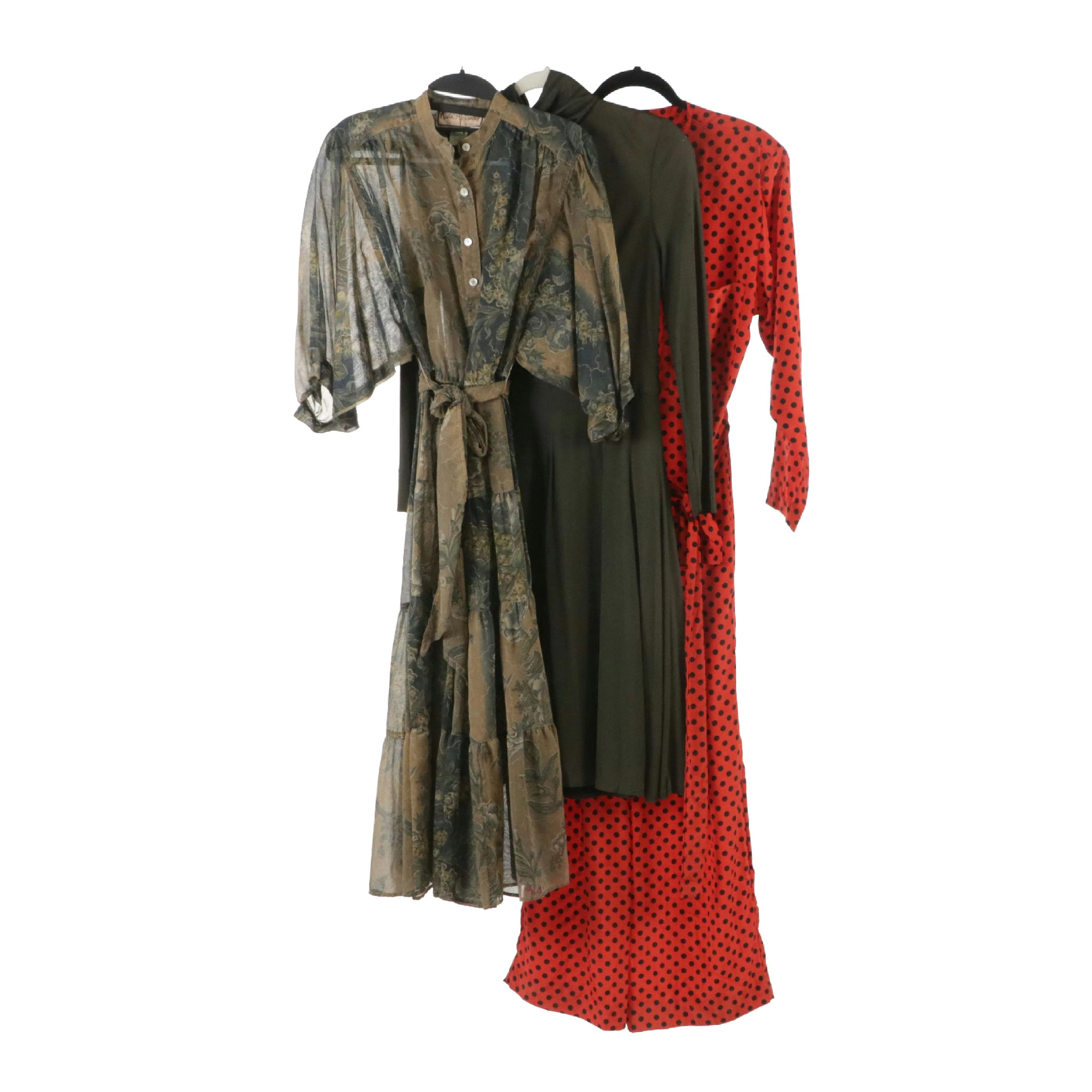 Mollie Parnis Belted Jumpsuit & Turtleneck Dress with Karen Alexander
