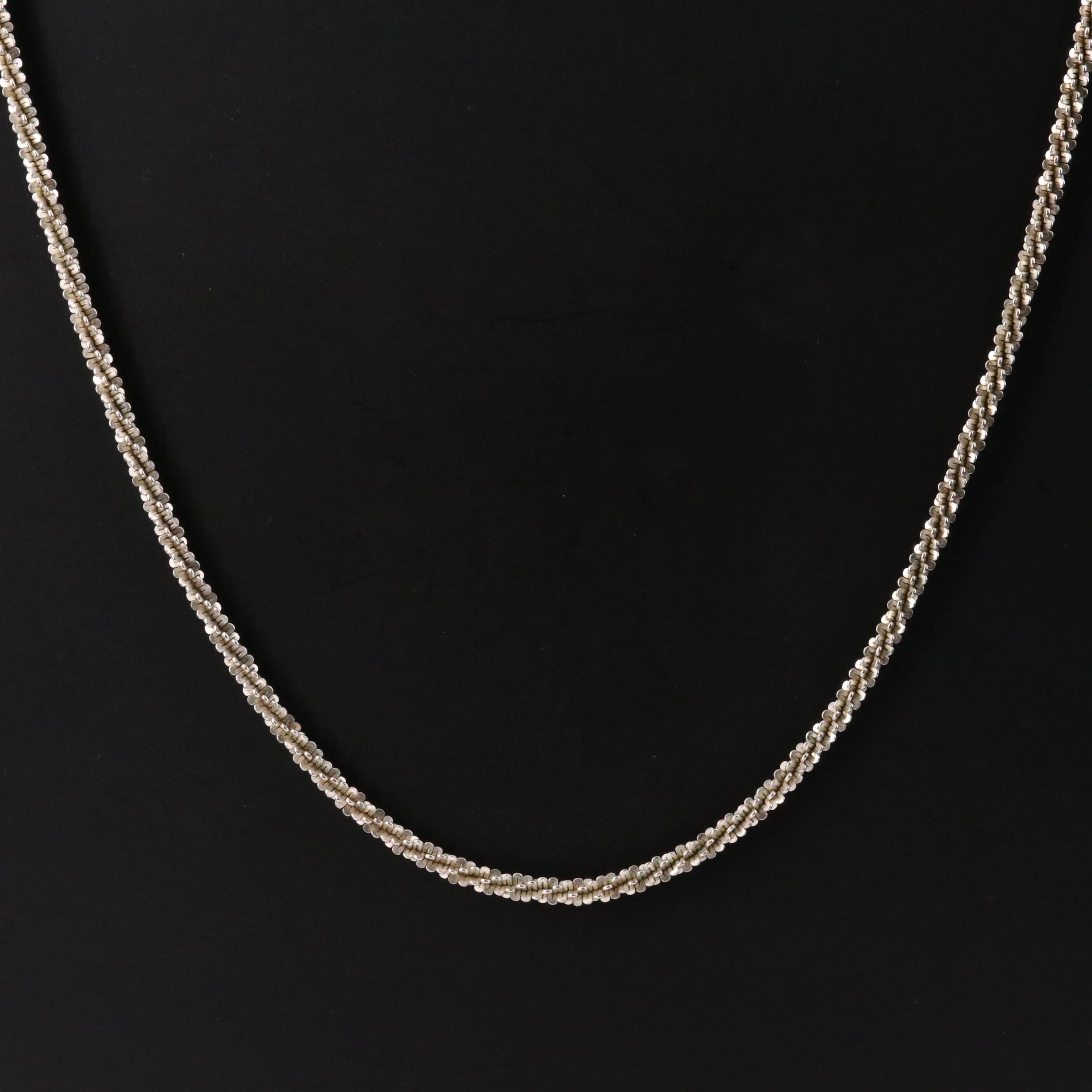 Sterling Sparkle Chain Necklace