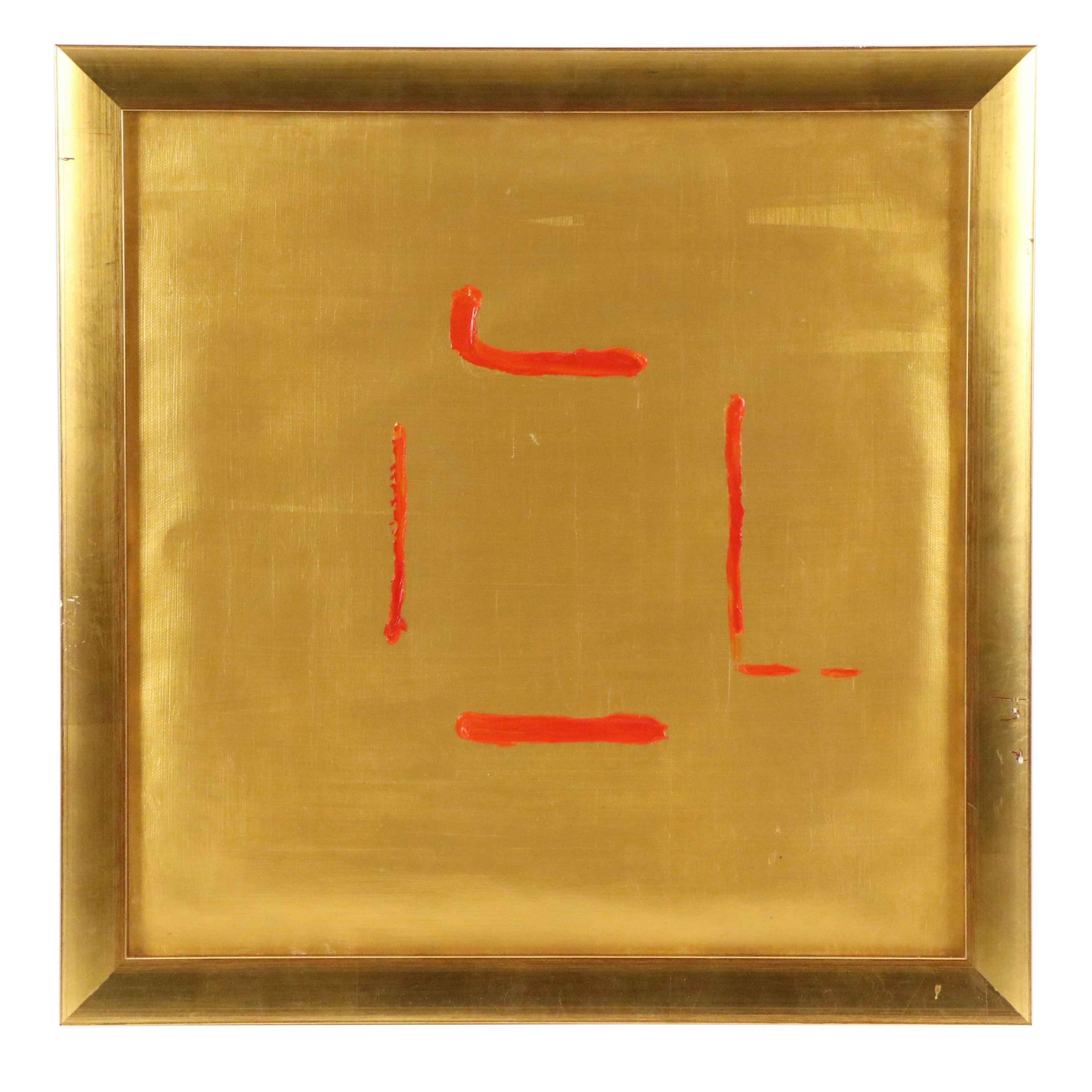 Abstract Acrylic Painting of Square
