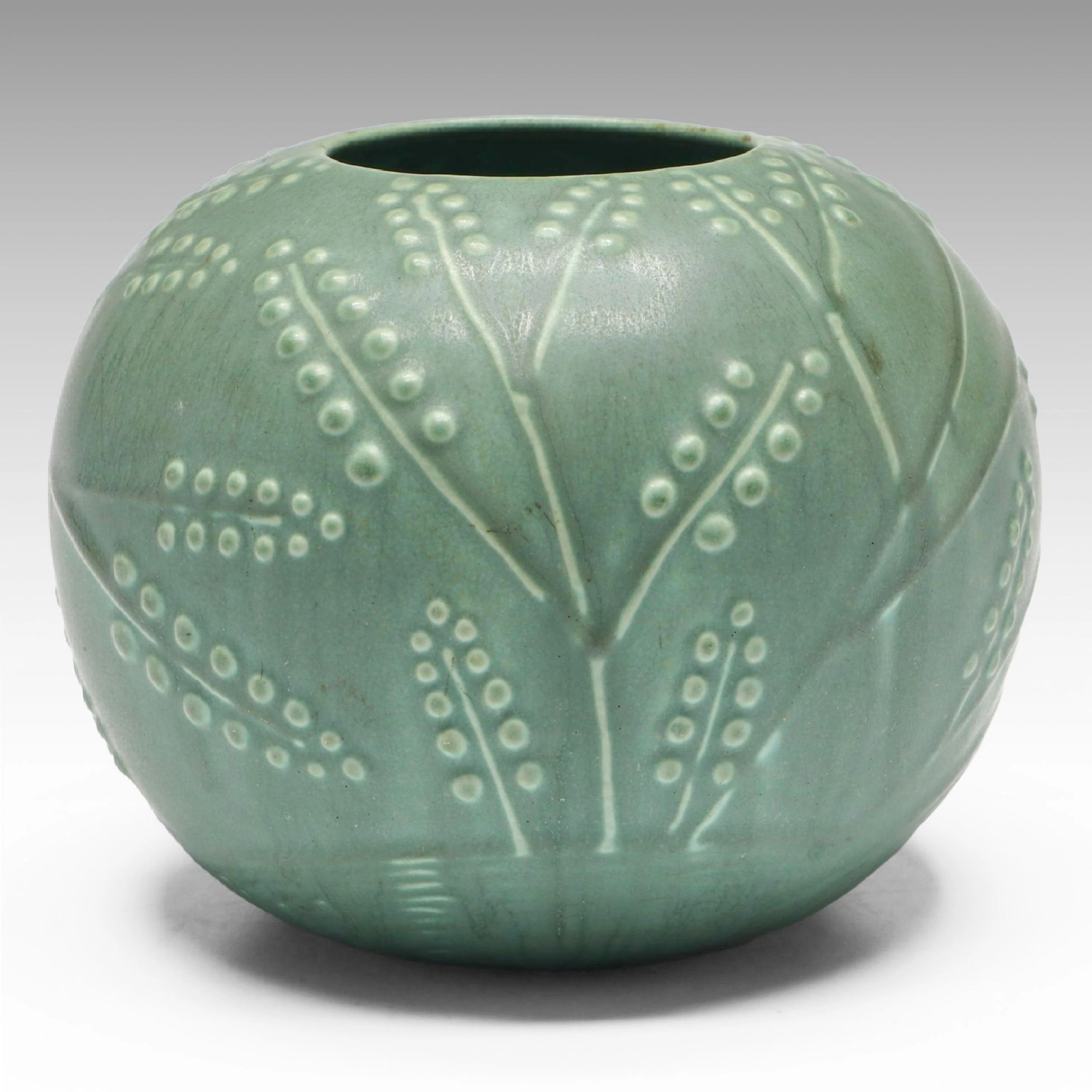 Rookwood Pottery Matte Glaze Ceramic Rose Bowl, 1932