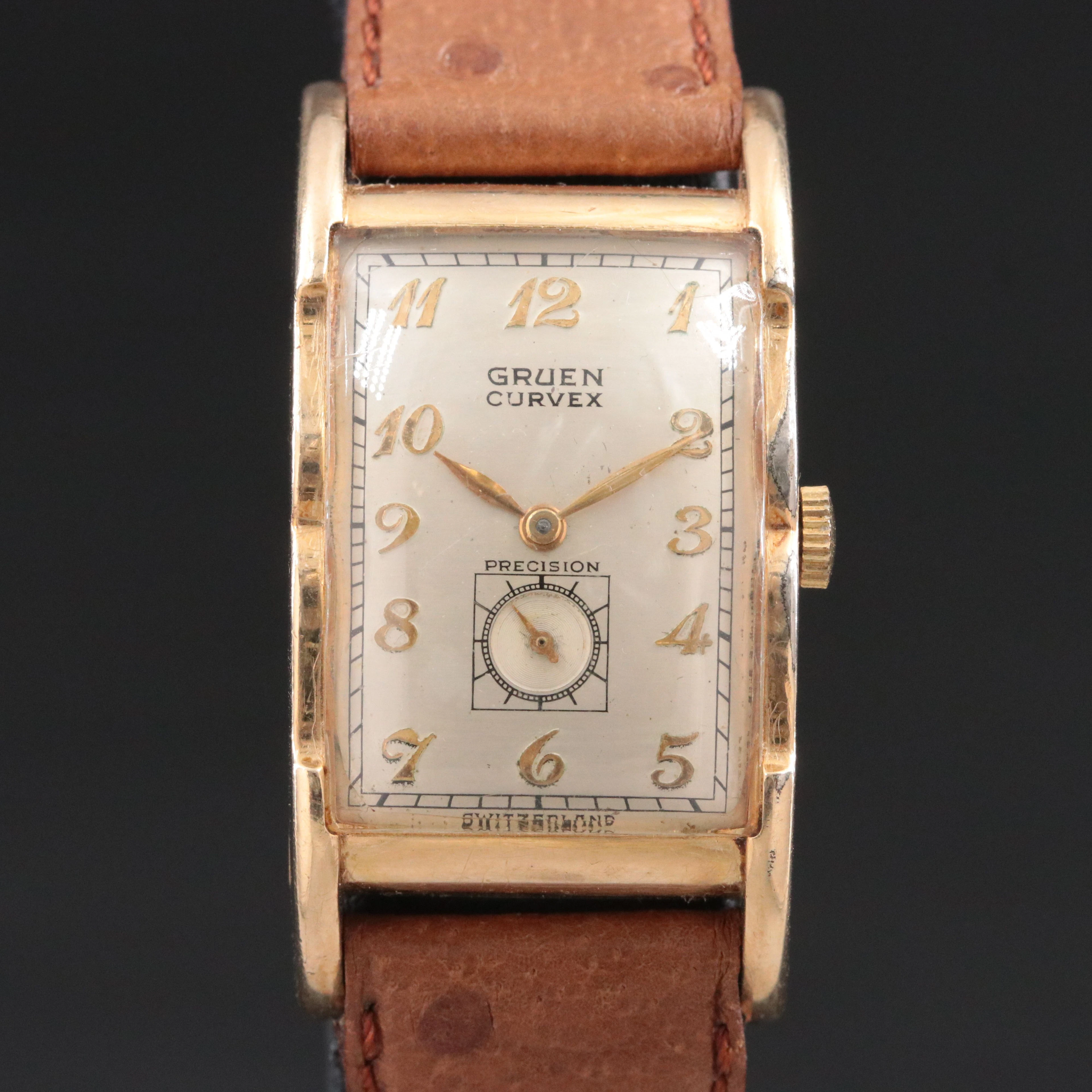Vintage Gruen Curvex 10K Gold Filled Manual Wind Watch