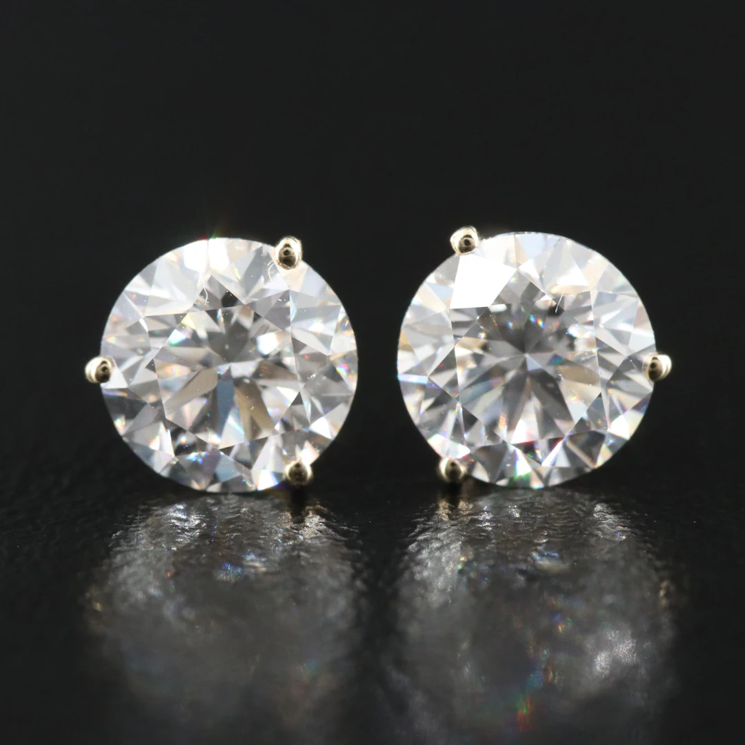 14K 2.03 CTW Lab Grown Diamond Stud Earrings