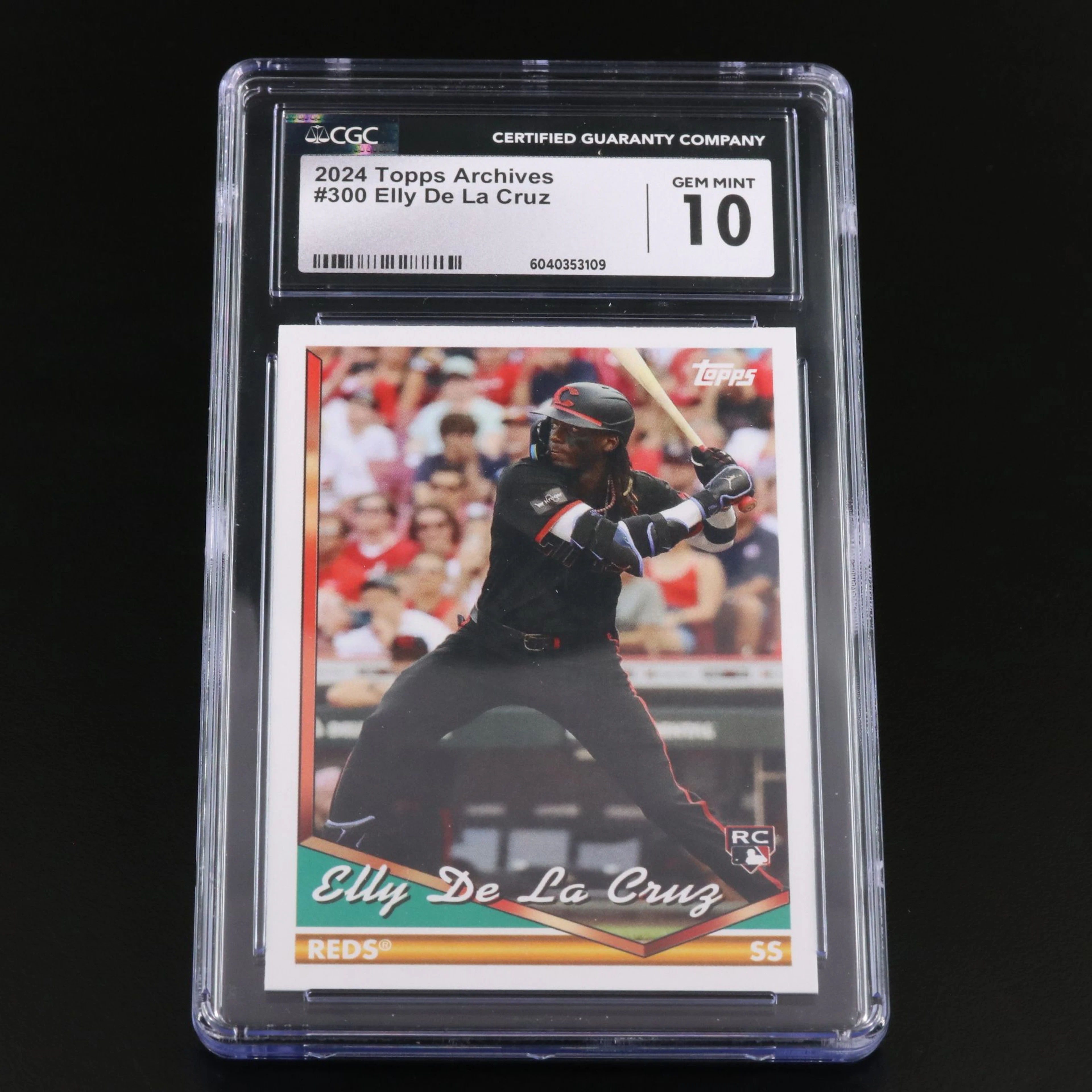 2024 Topps Archives Elly De la Cruz Cincinnati Reds Rookie Card Graded CGC 10