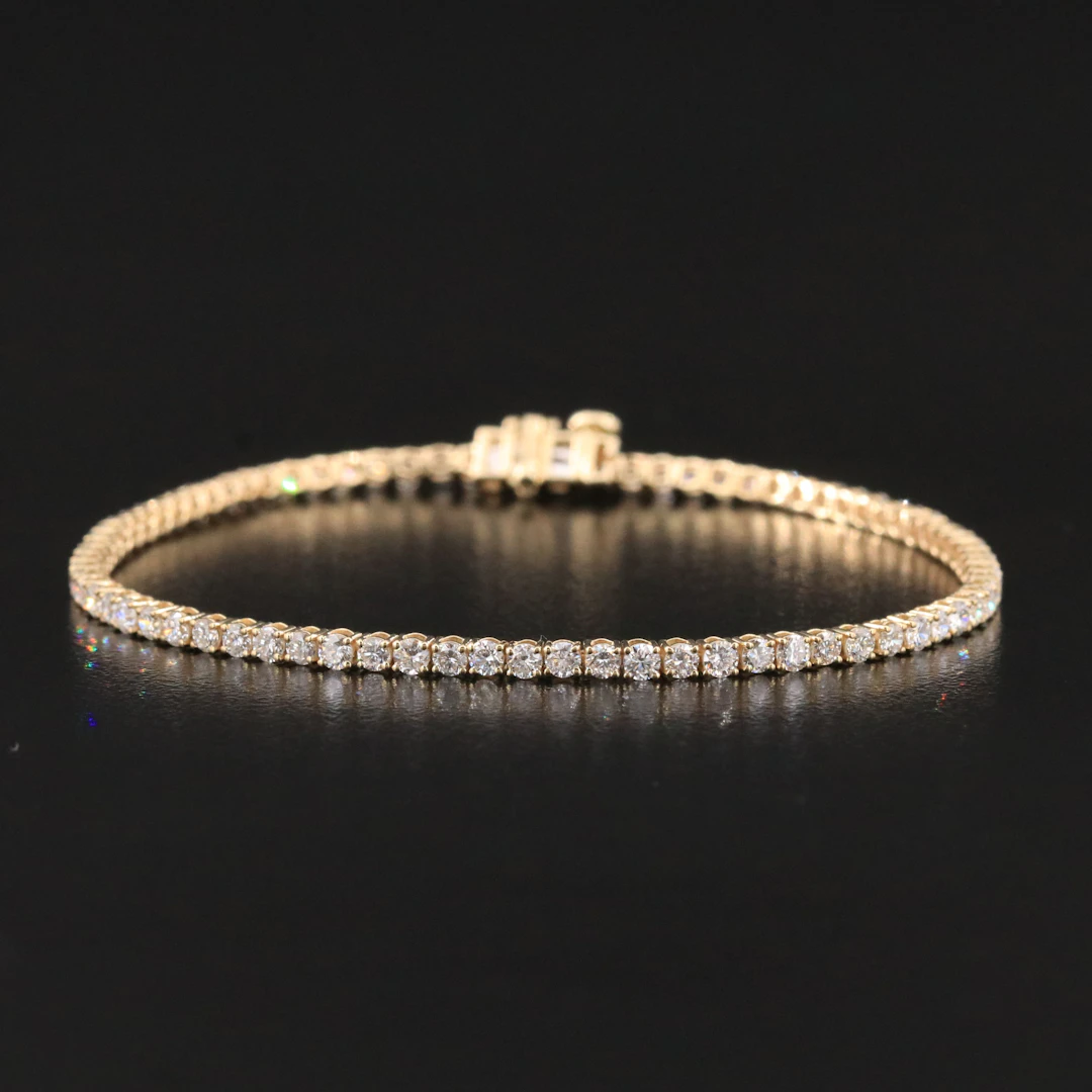 14K 2.98 CTW Lab Grown Diamond Line Bracelet