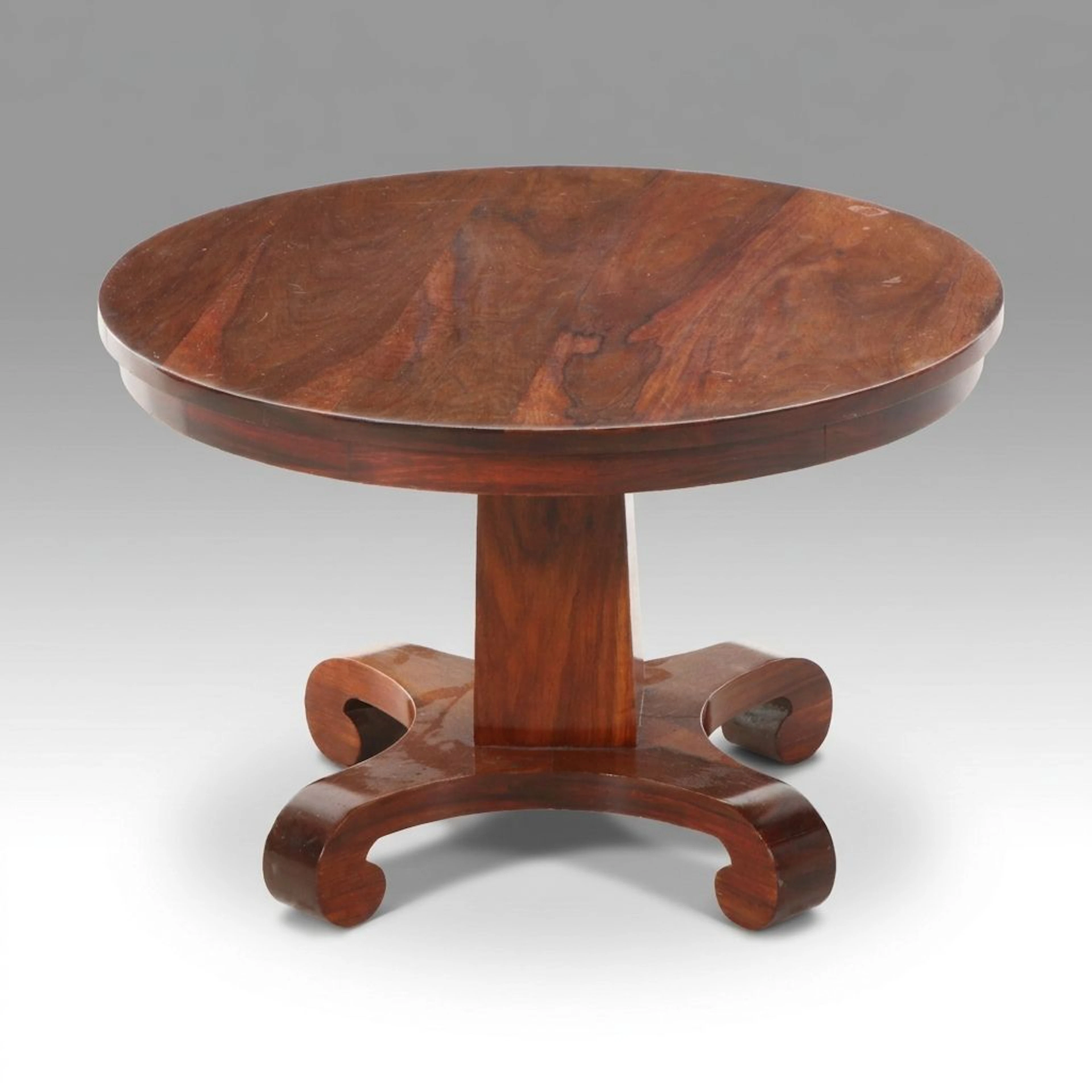 Empire Mahogany Pedestal Center Table