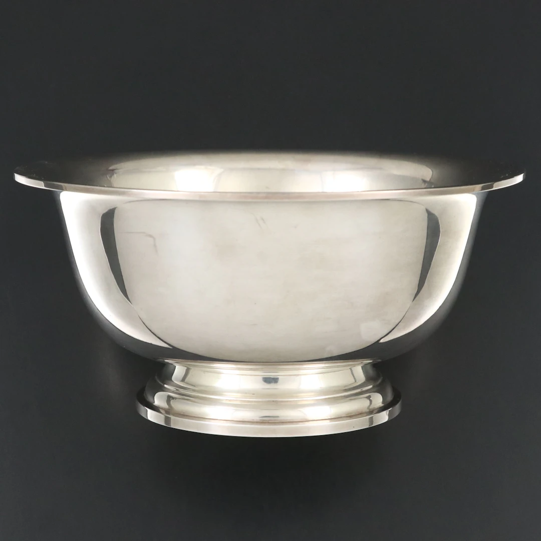 Richard Dimes Sterling Silver Footed Bowl, Early to Mid-20th C.