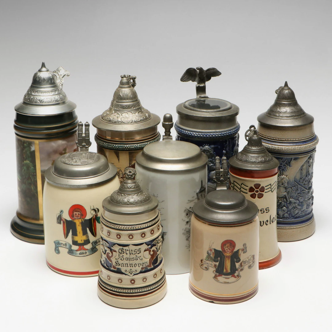 West German Gerold Porzellan and More Vintage Beer Steins
