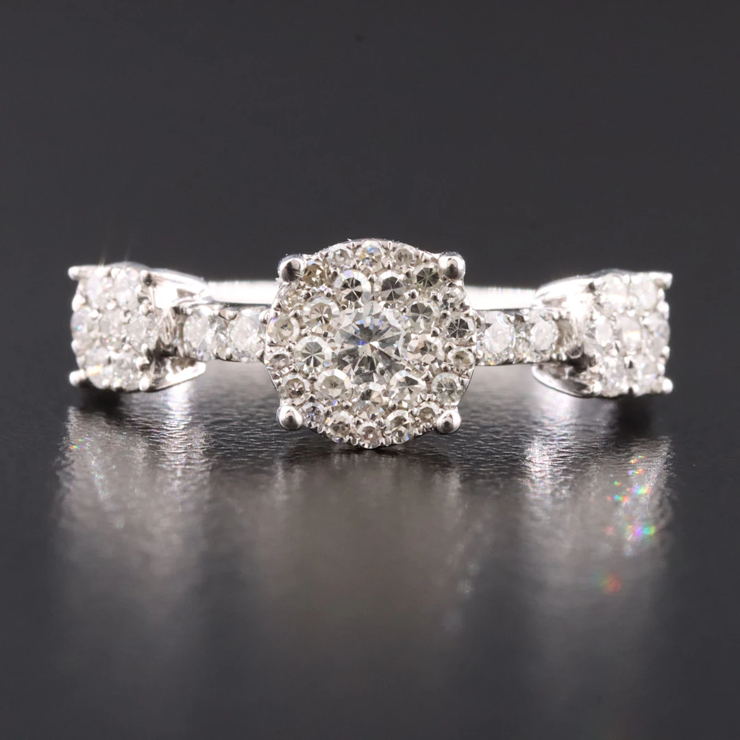 14K 0.58 CTW Diamond Ring