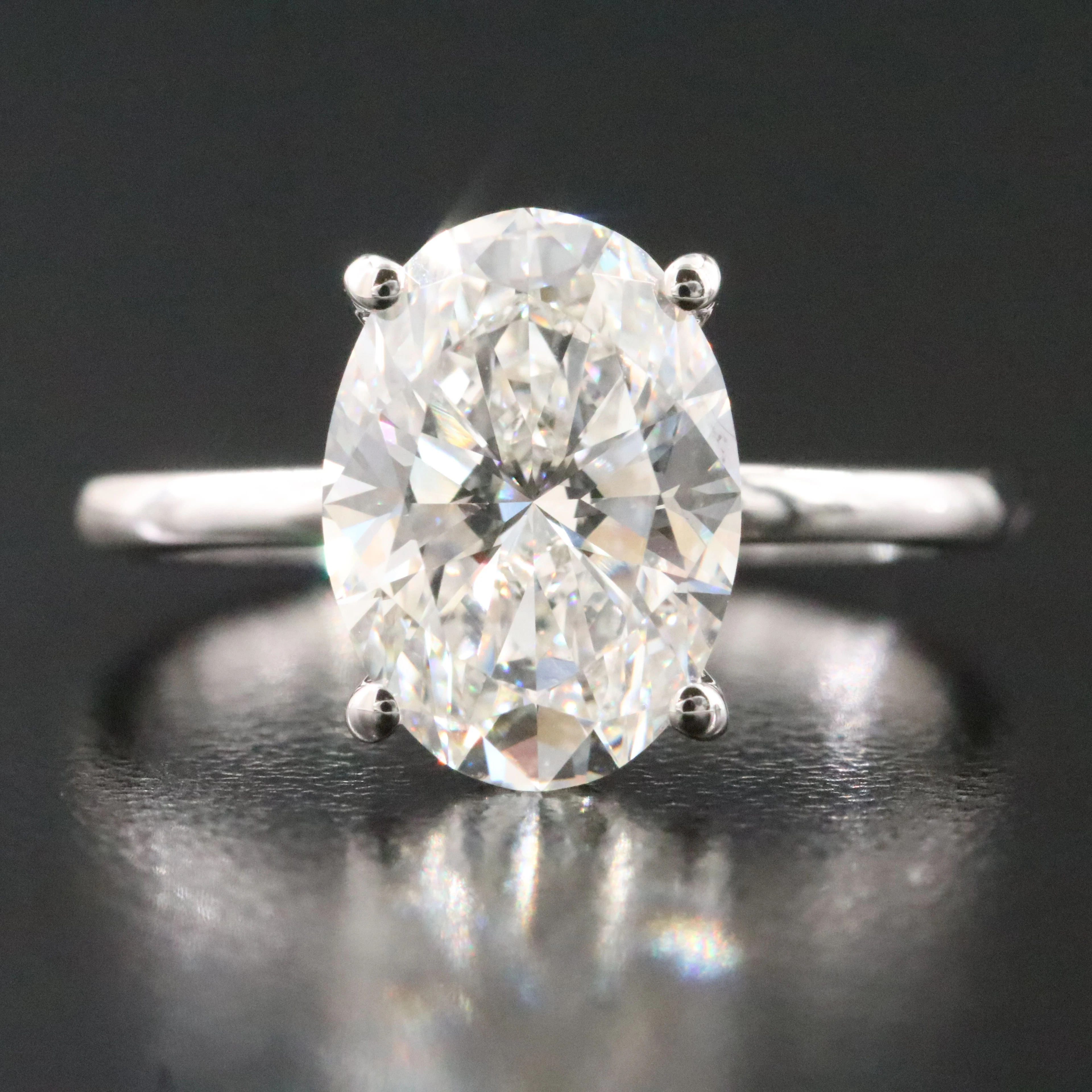 14K 3.19 CTW Lab Grown Diamond Ring with IGI Report