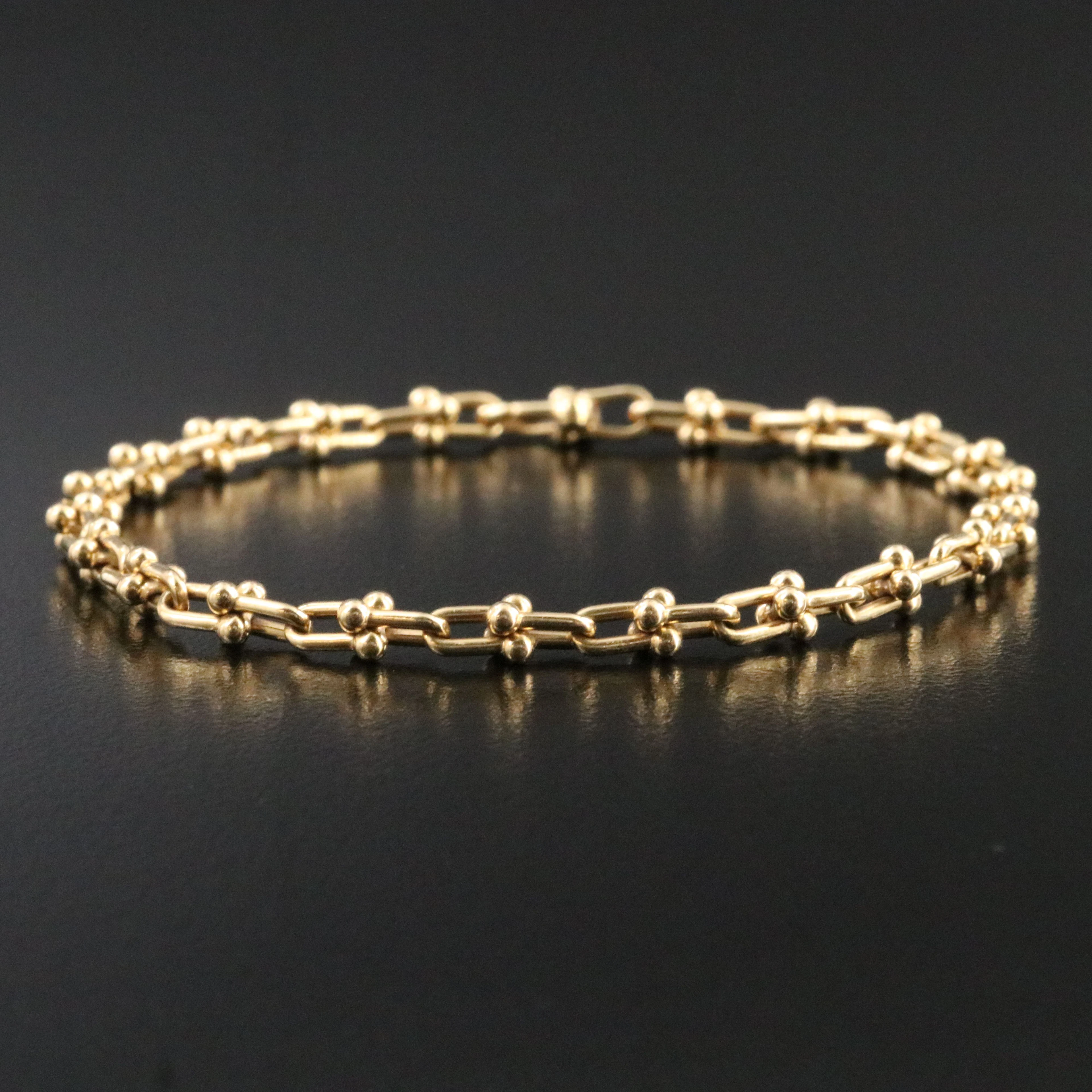 Tiffany & Co. Hardware 18K Micro Link Bracelet
