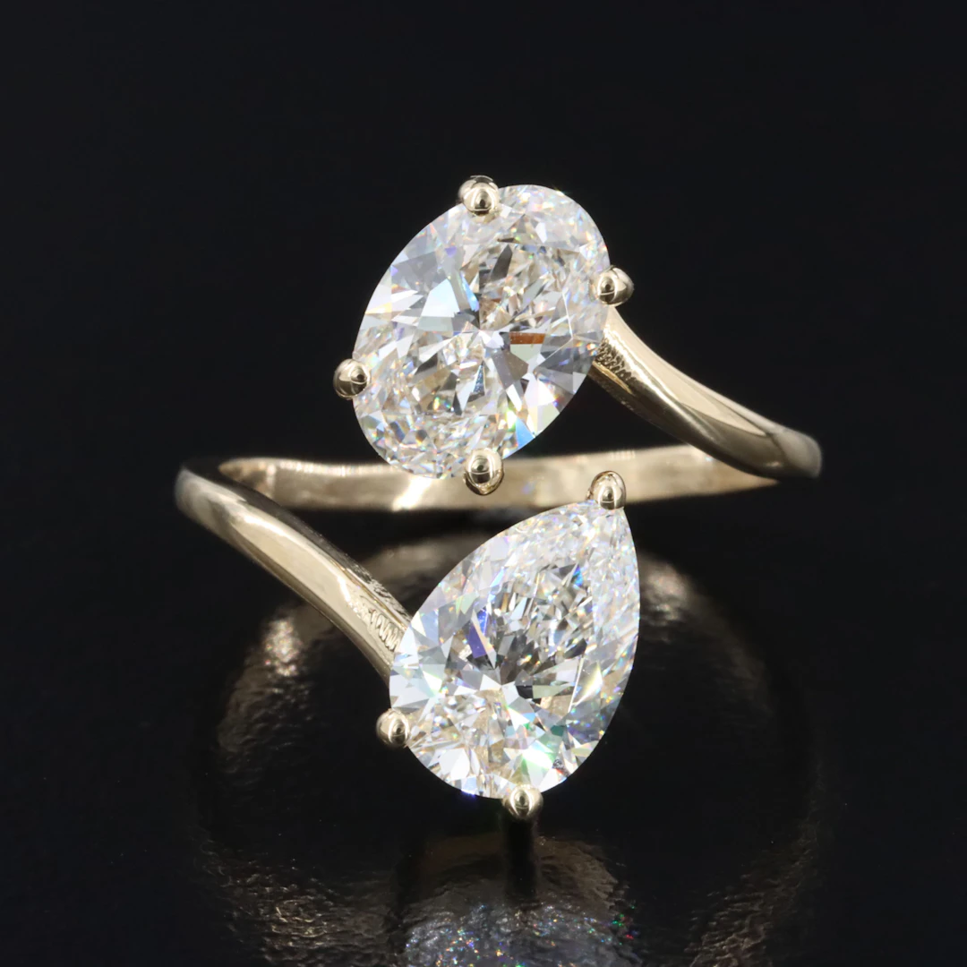 14K 3.00 CTW Lab Grown Diamond Ring with IGI Reports