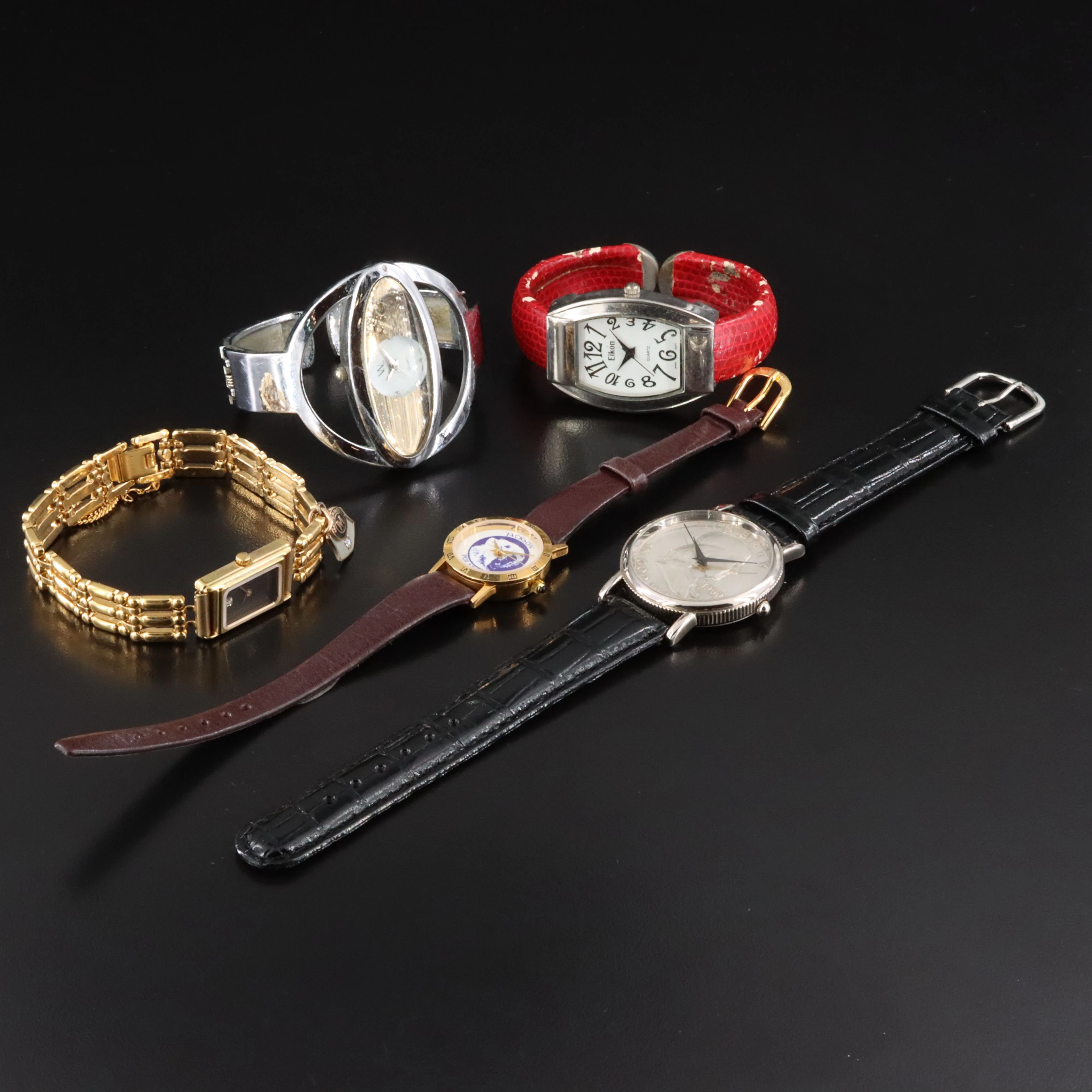 Collection of Watches Featuring Wittnauer and Commemorative Franklin