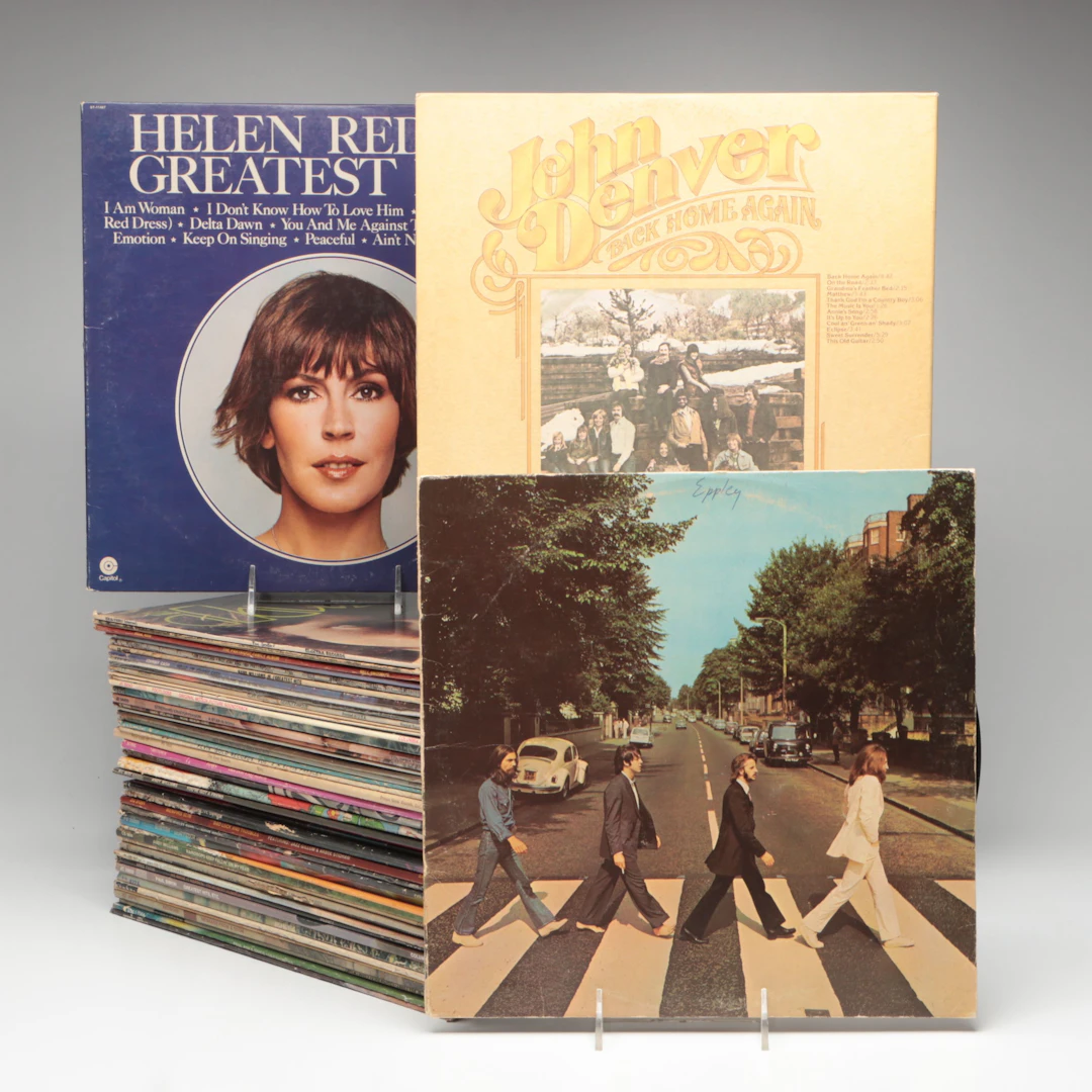 The Beatles, John Denver, Helen Reddy, and More Vinyl Record Albums