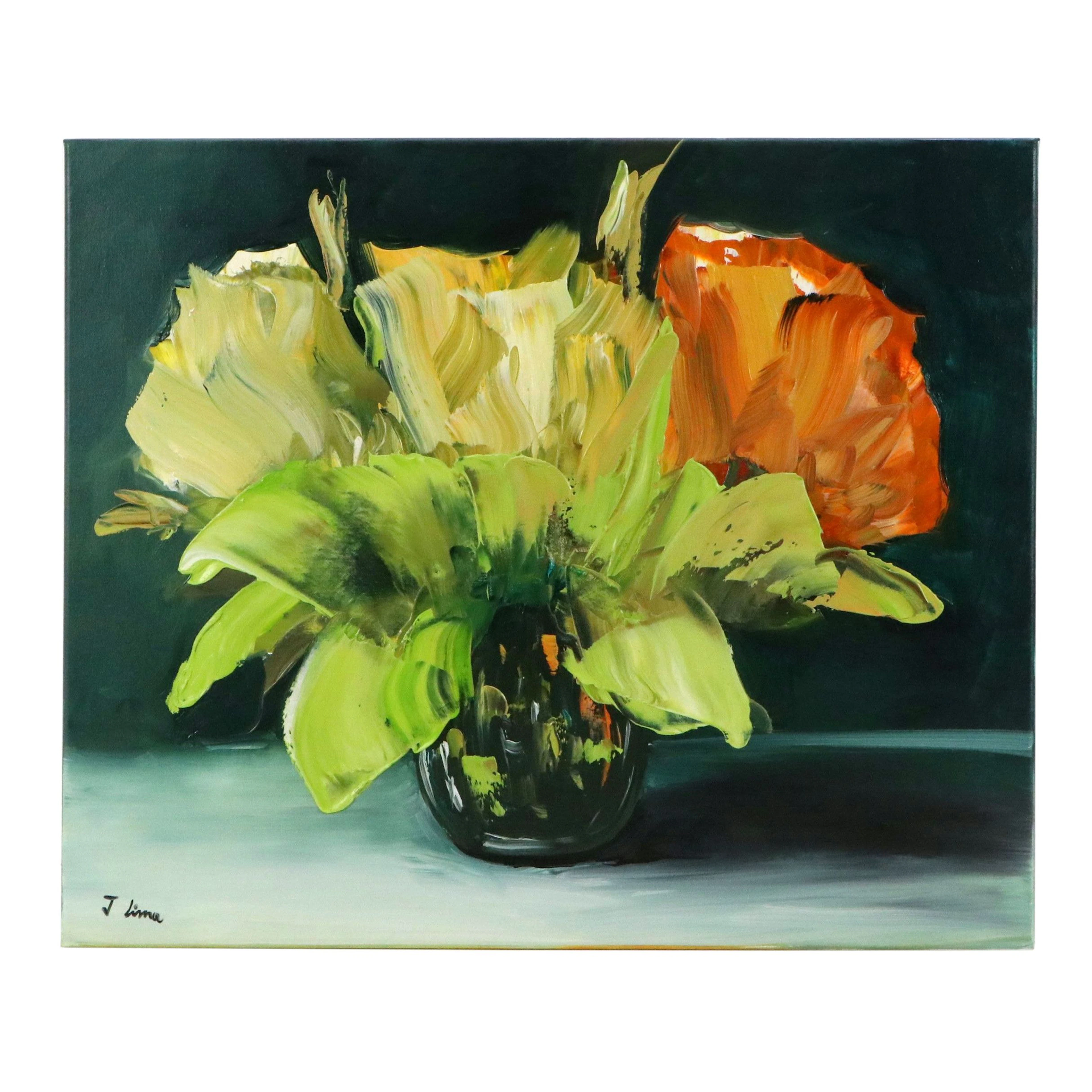 Jose Lima Floral Still Life Oil Painting, 2026