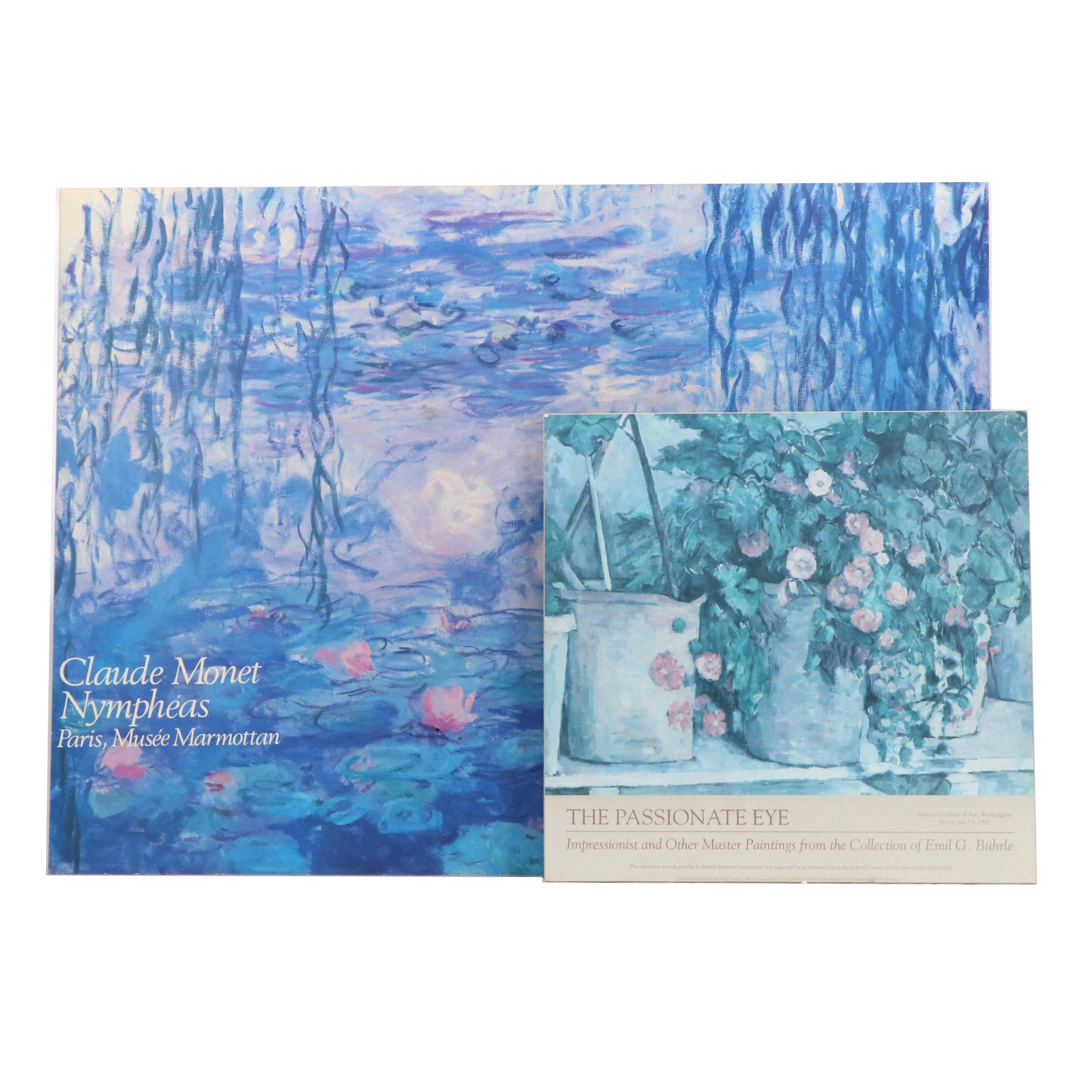 Impressionist Offset Lithographs After Claude Monet and Paul Cézanne