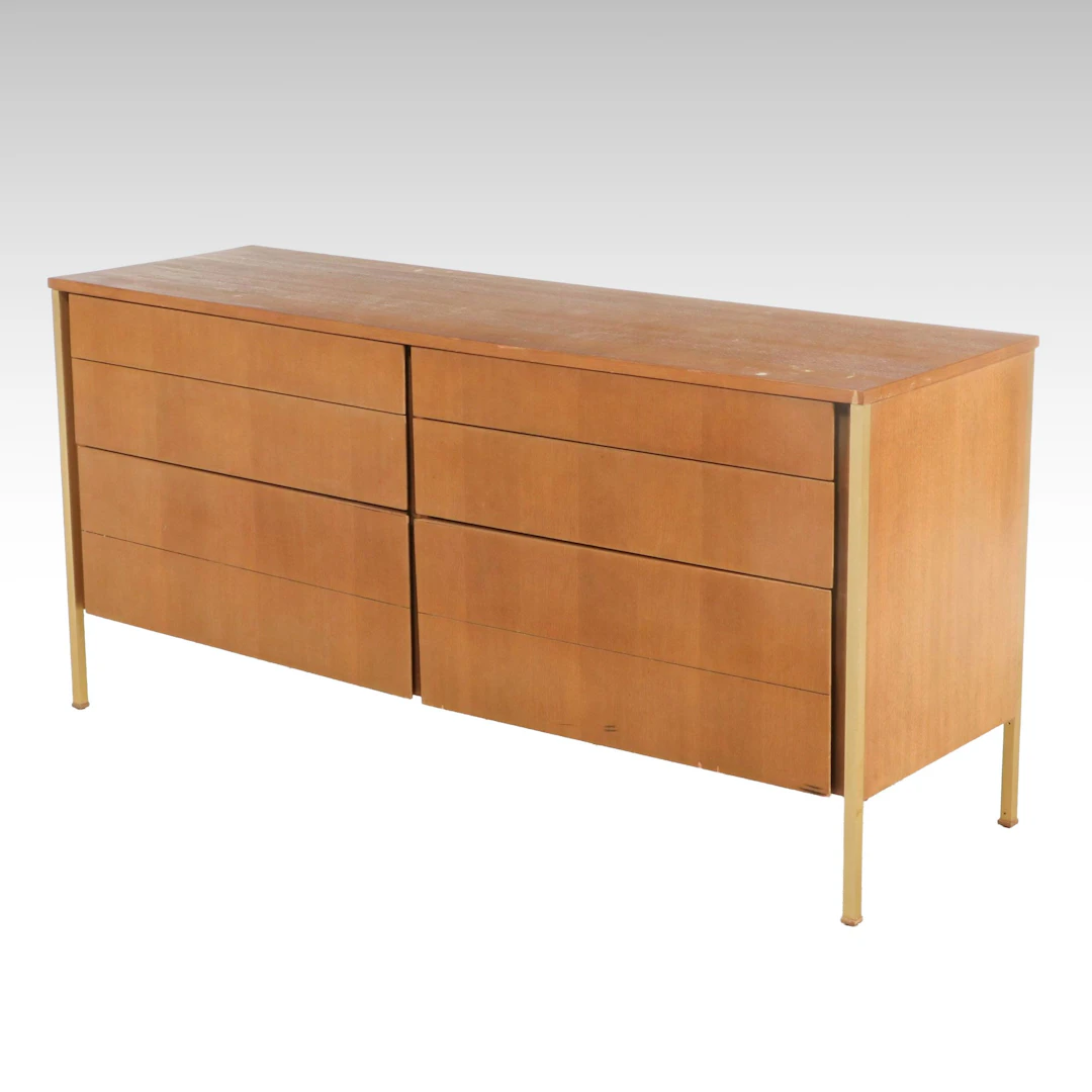 Ramseur Furniture Co. Mid Century Modern Walnut Six-Drawer Chest