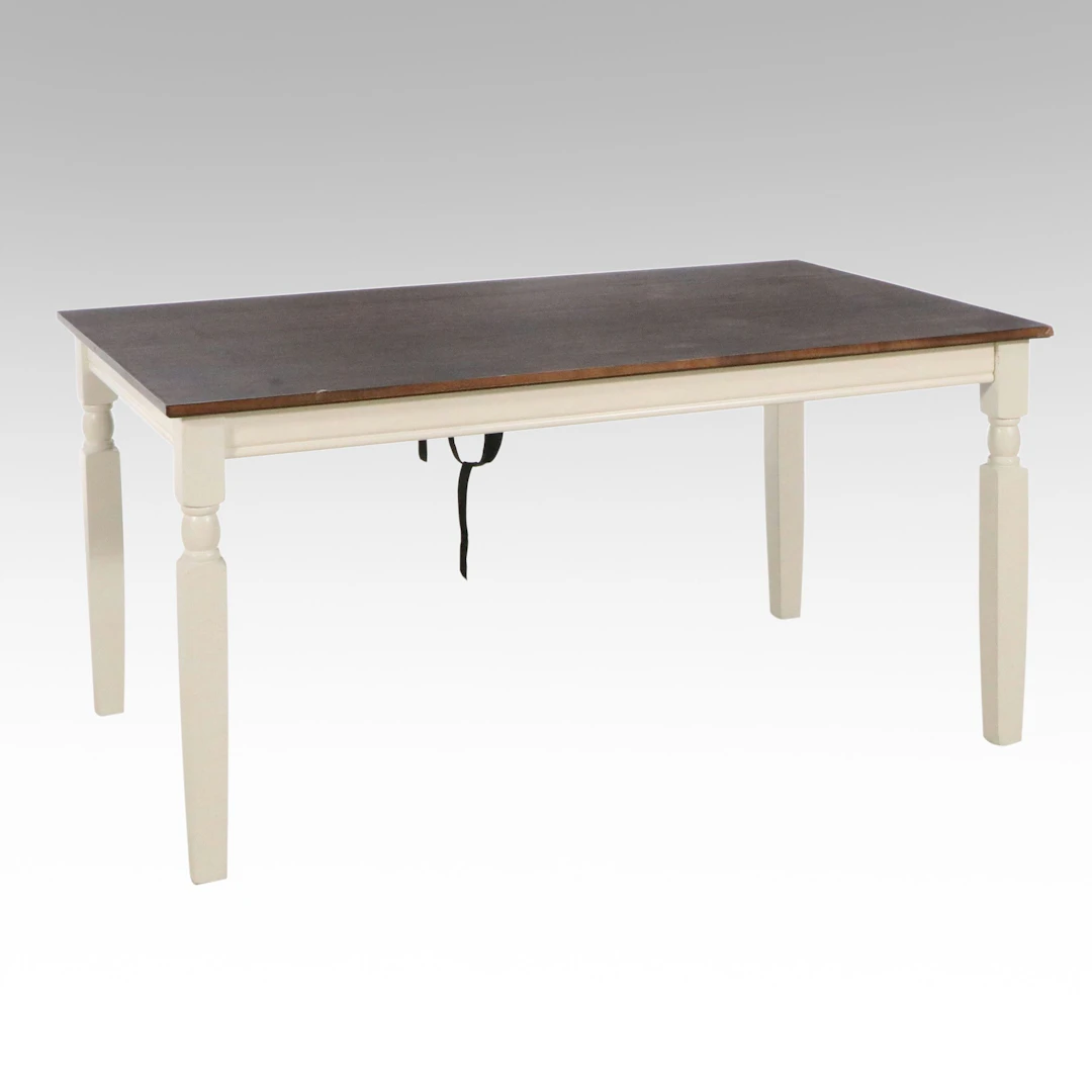 Signature Design by Ashley Modern Two-Tone Rectangular Dining Table, 21st C.