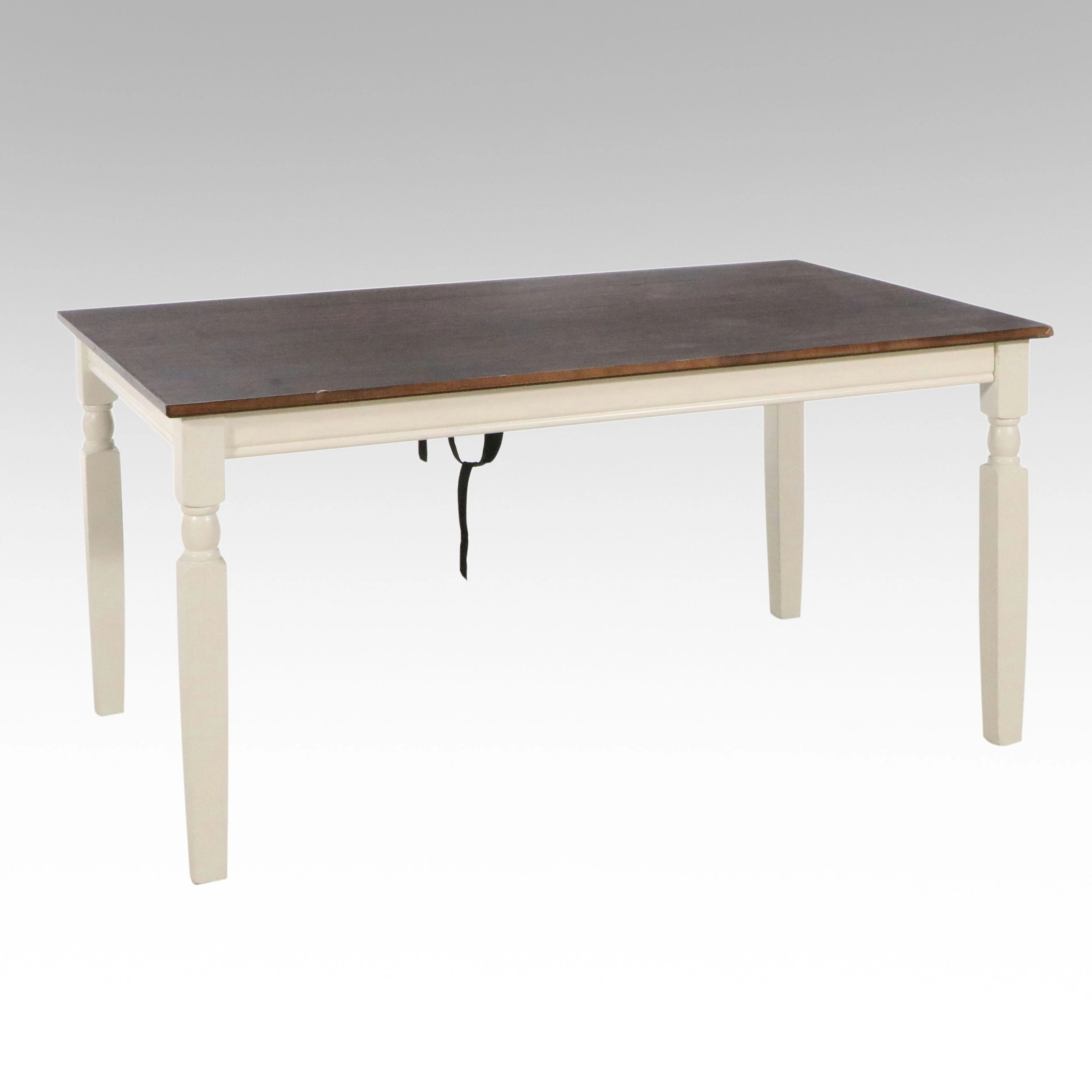 Signature Design by Ashley Modern Two-Tone Rectangular Dining Table, 21st C.