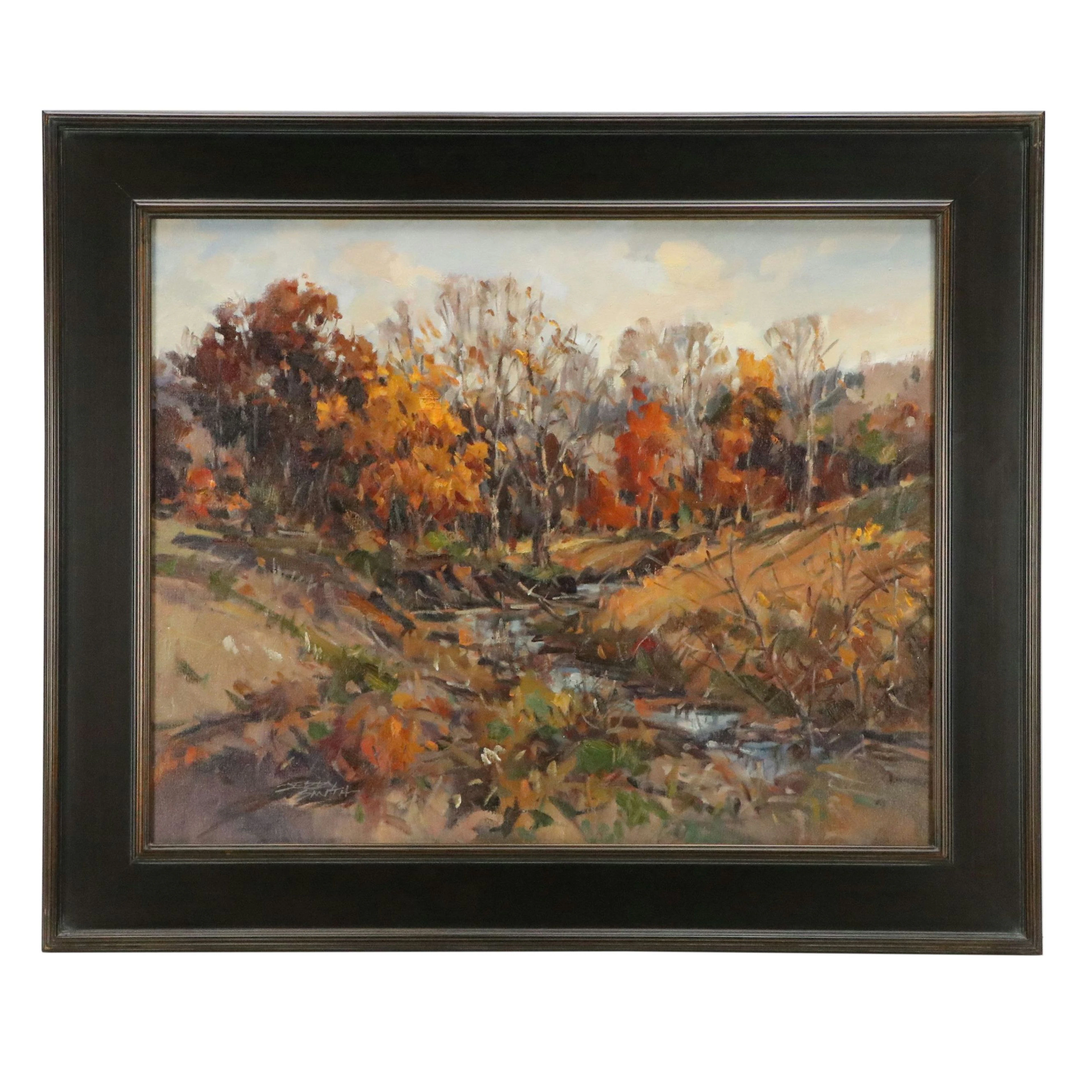 Jerry Smith Impressionistic Oil Painting "Autumn Chord," 2018