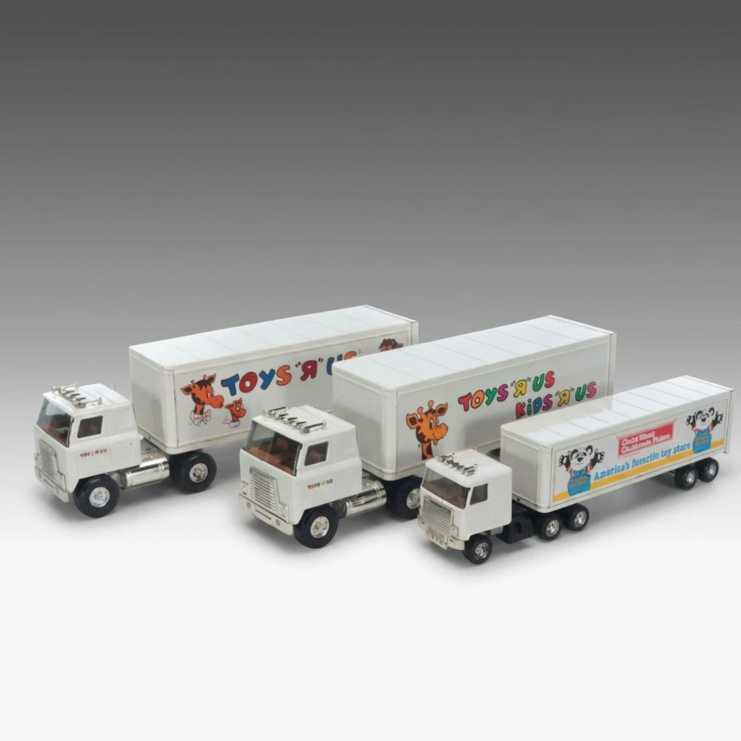 Toys "R" Us and Child World Branded Toy Semi Trucks, Late 20th Century