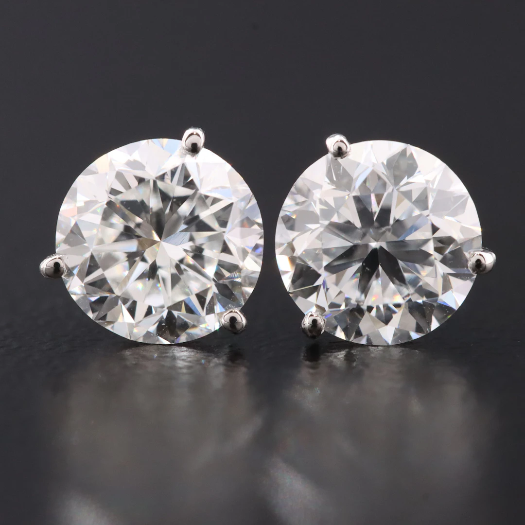 14K 2.04 CTW Lab Grown Diamond Solitaire Earrings