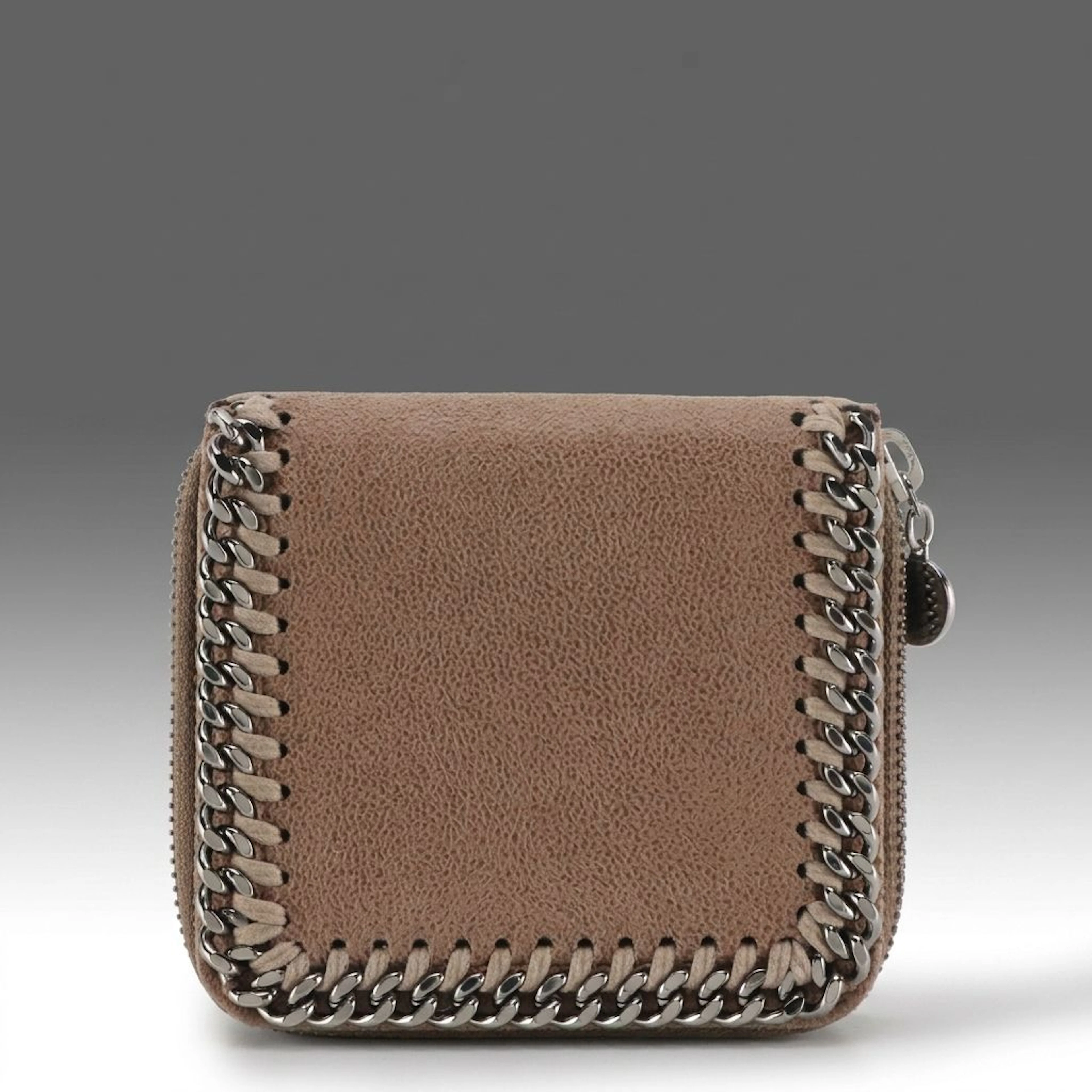 Stella McCartney Bifold Compact Wallet in Shaggy Deer Faux Suede