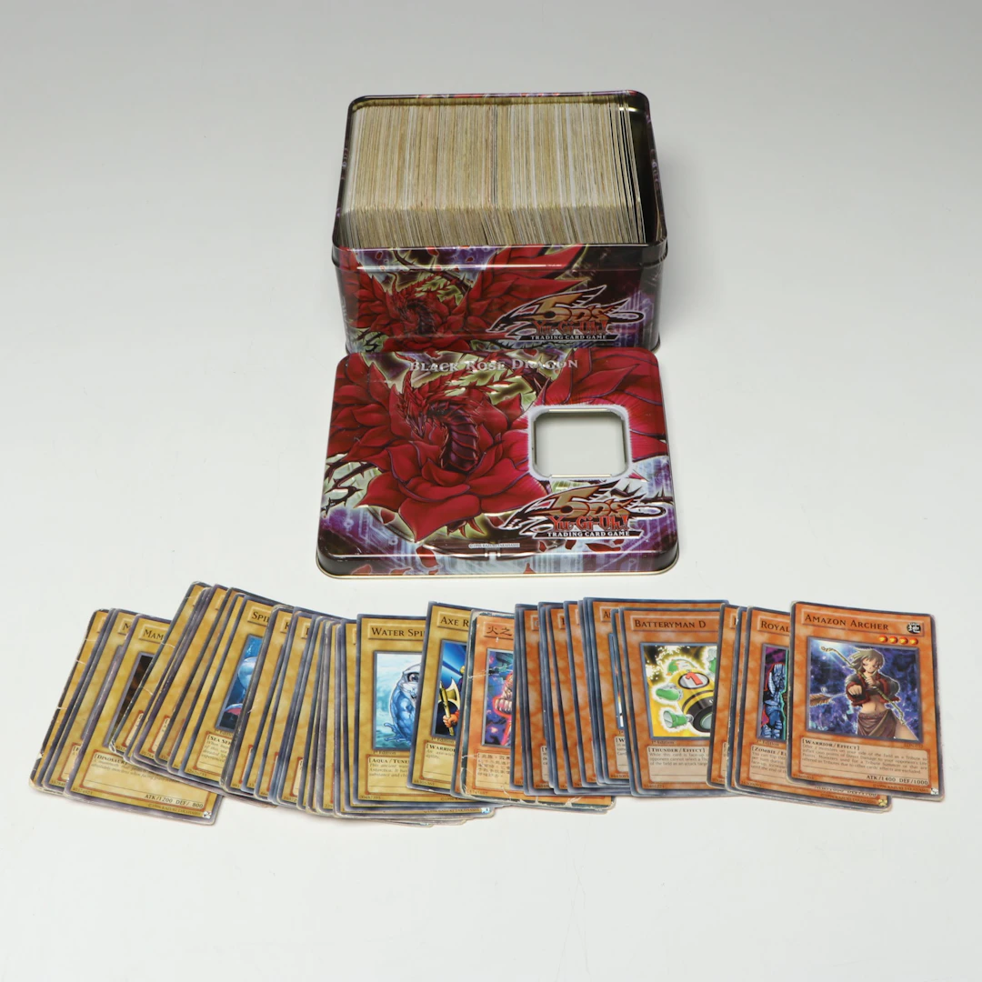 Yu-Gi-Oh! 5D's Black Rose Dragon Collectors Tin with Trading Cards, 2000s