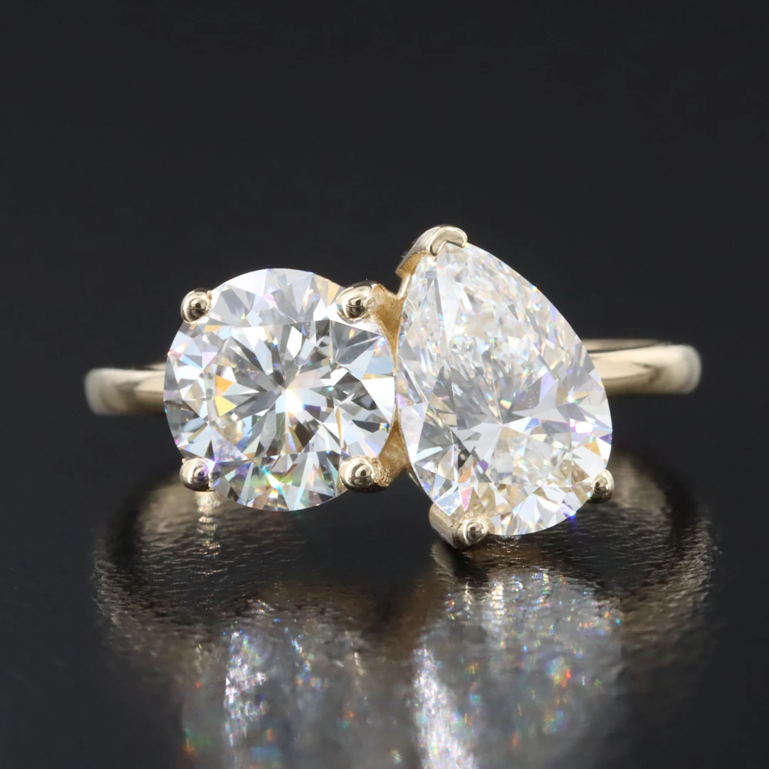 14K 3.03 CTW Lab Grown Diamond Ring with IGI Reports