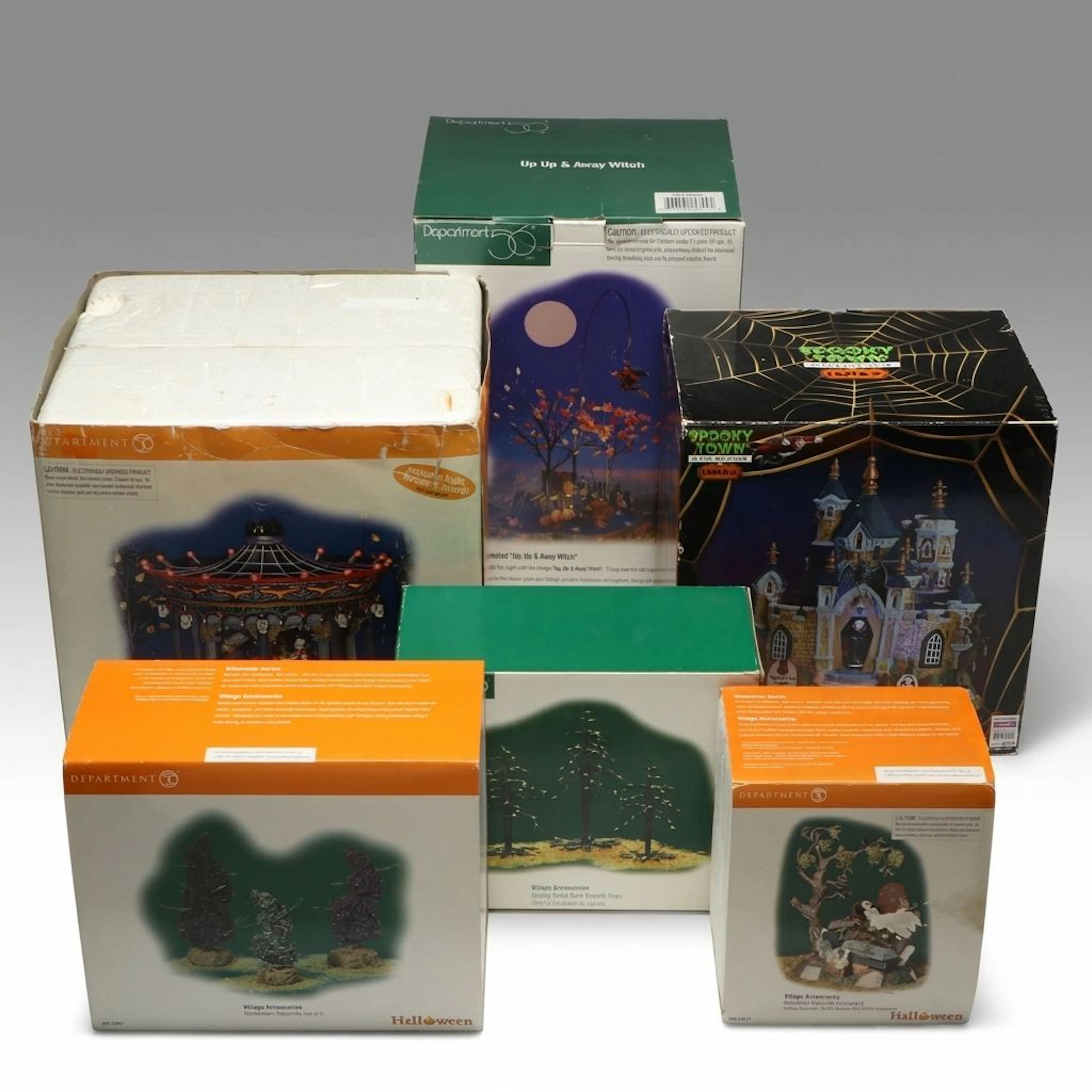 Department 56 "Ghostly Carousel" and More Halloween Village Décor