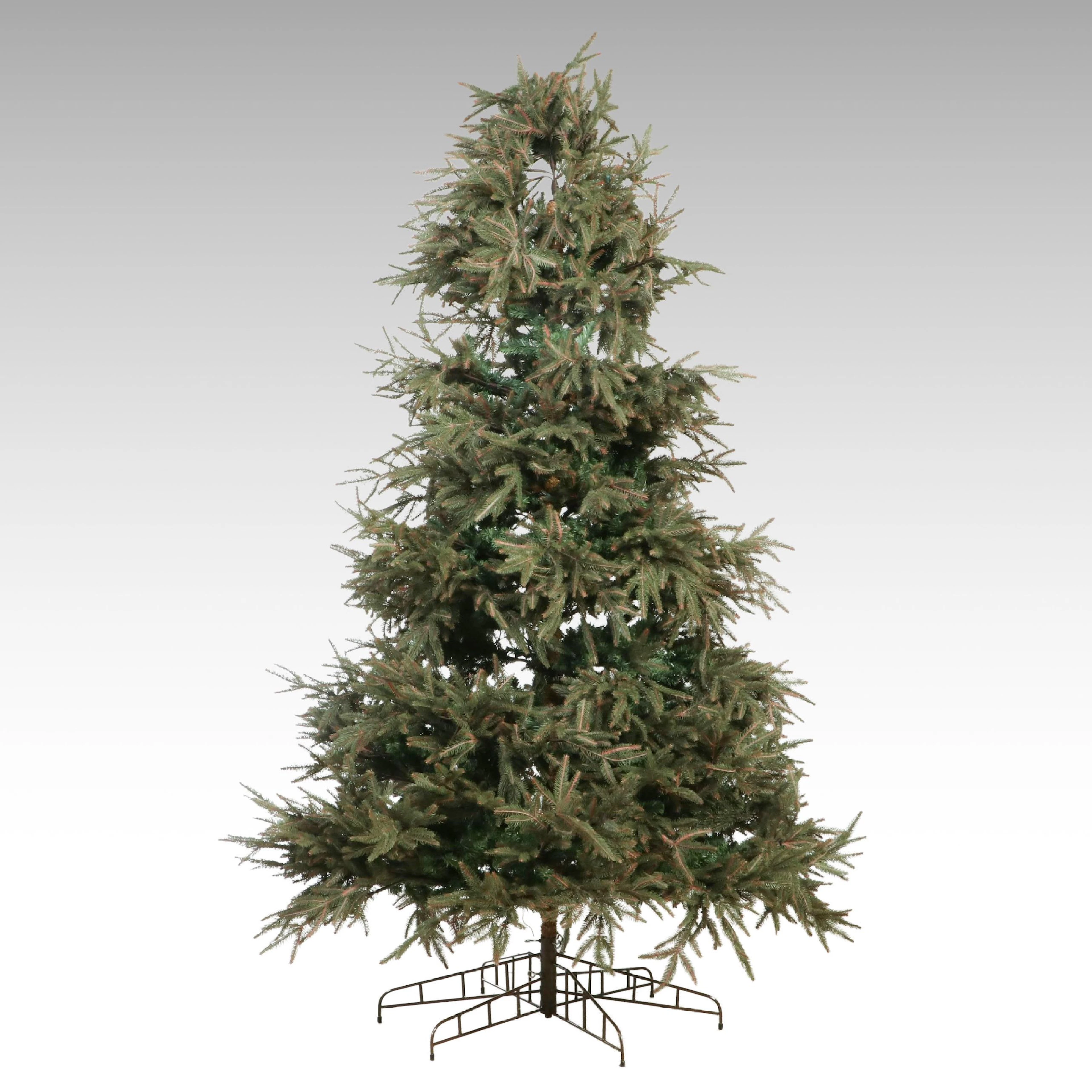 8-Foot Artificial Christmas Tree with Metal Stand
