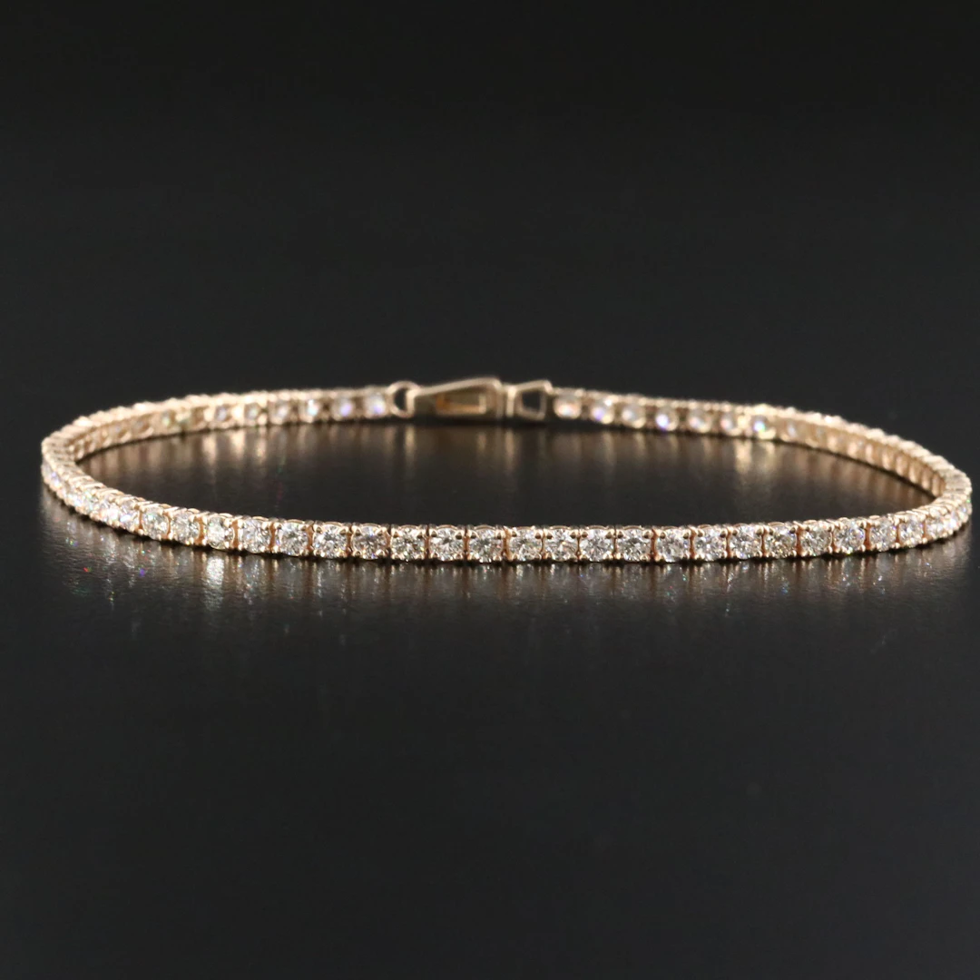 14K 2.68 CTW Diamond Line Bracelet