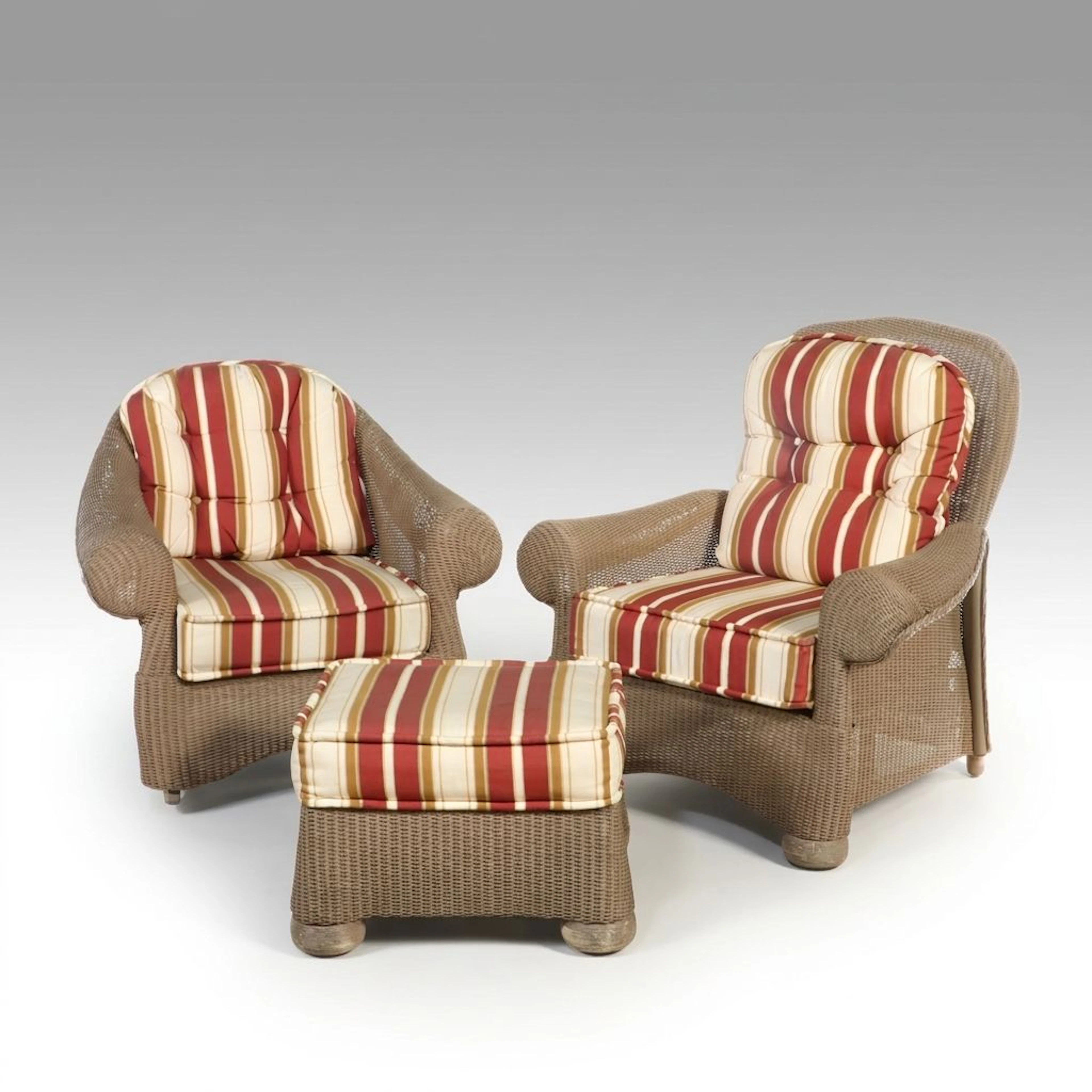 Lloyd Loom PE Rattan Patio Lounge Furniture