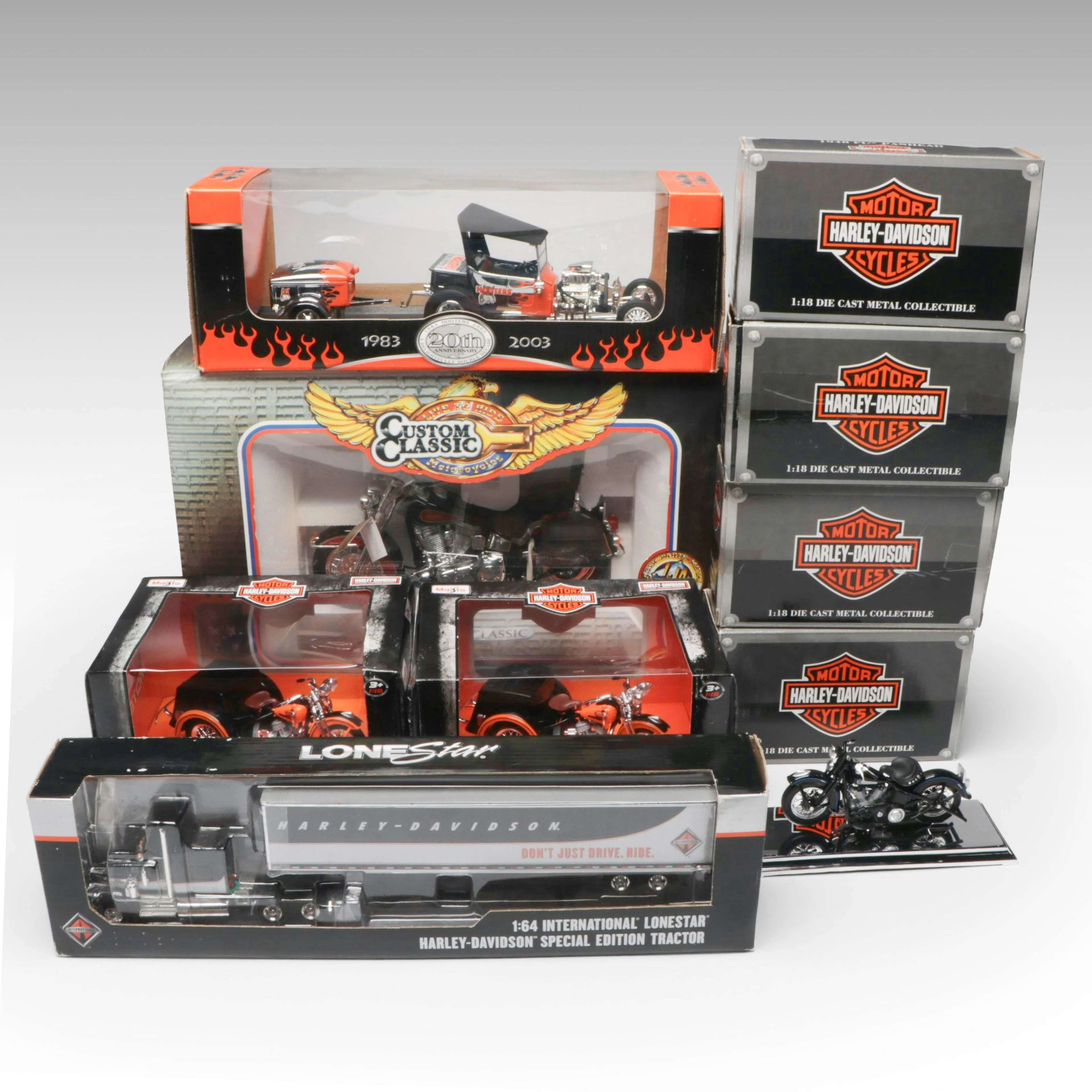 Harley Davidson International LoneStar Semi Truck and More Diecast Vehicles