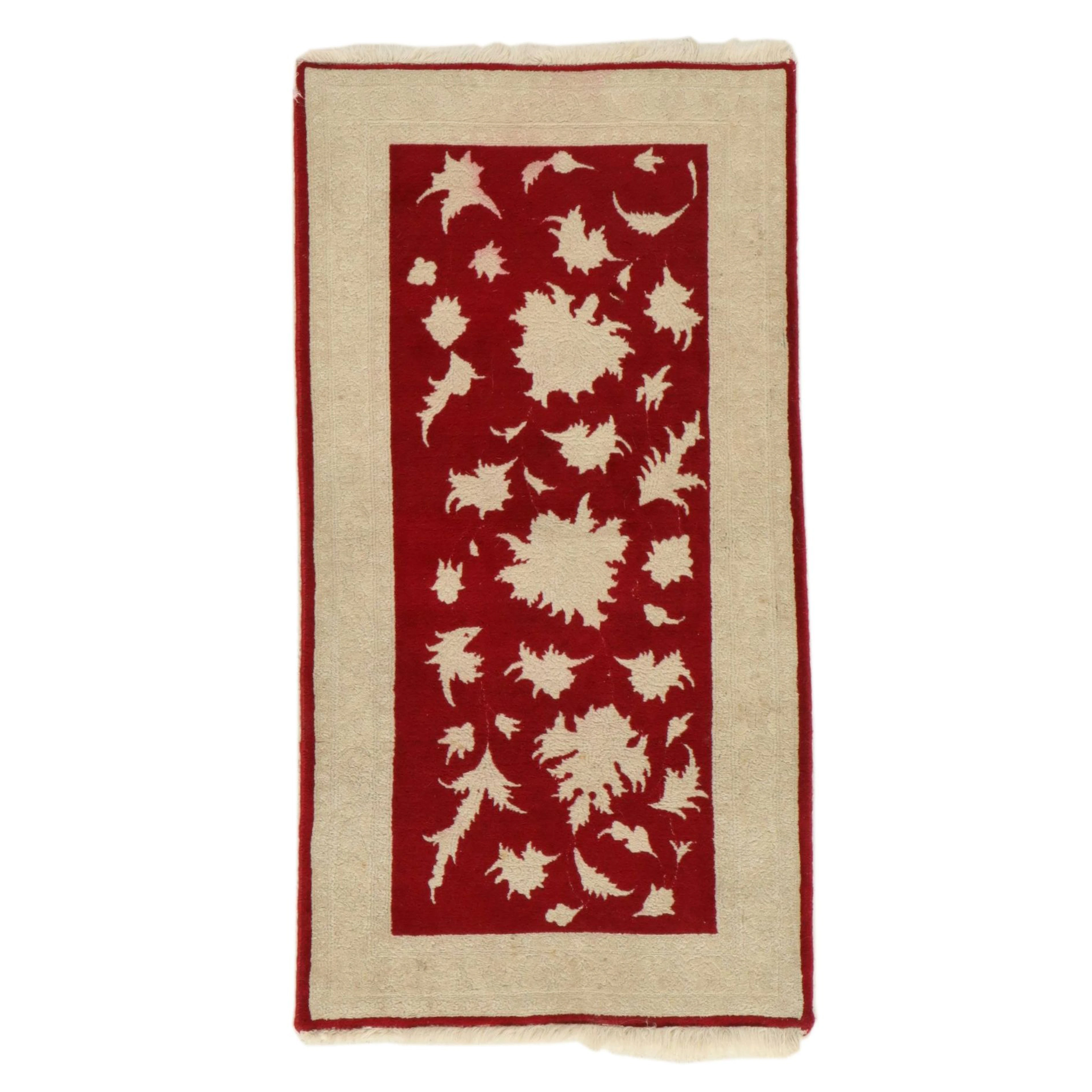 2'4 x 4'5 Hand-Knotted Tibetan Abstract Accent Rug