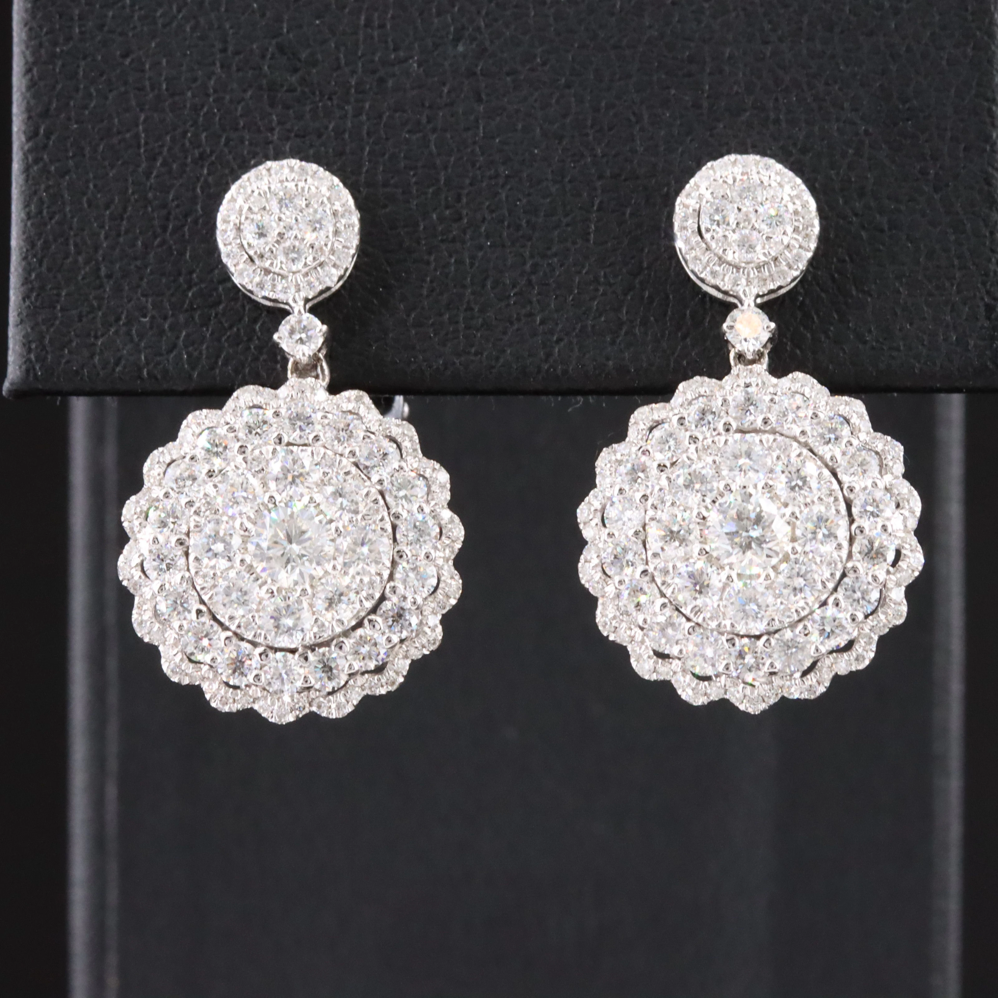 EFFY 14K 1.50 CTW Diamond Pendant Earrings