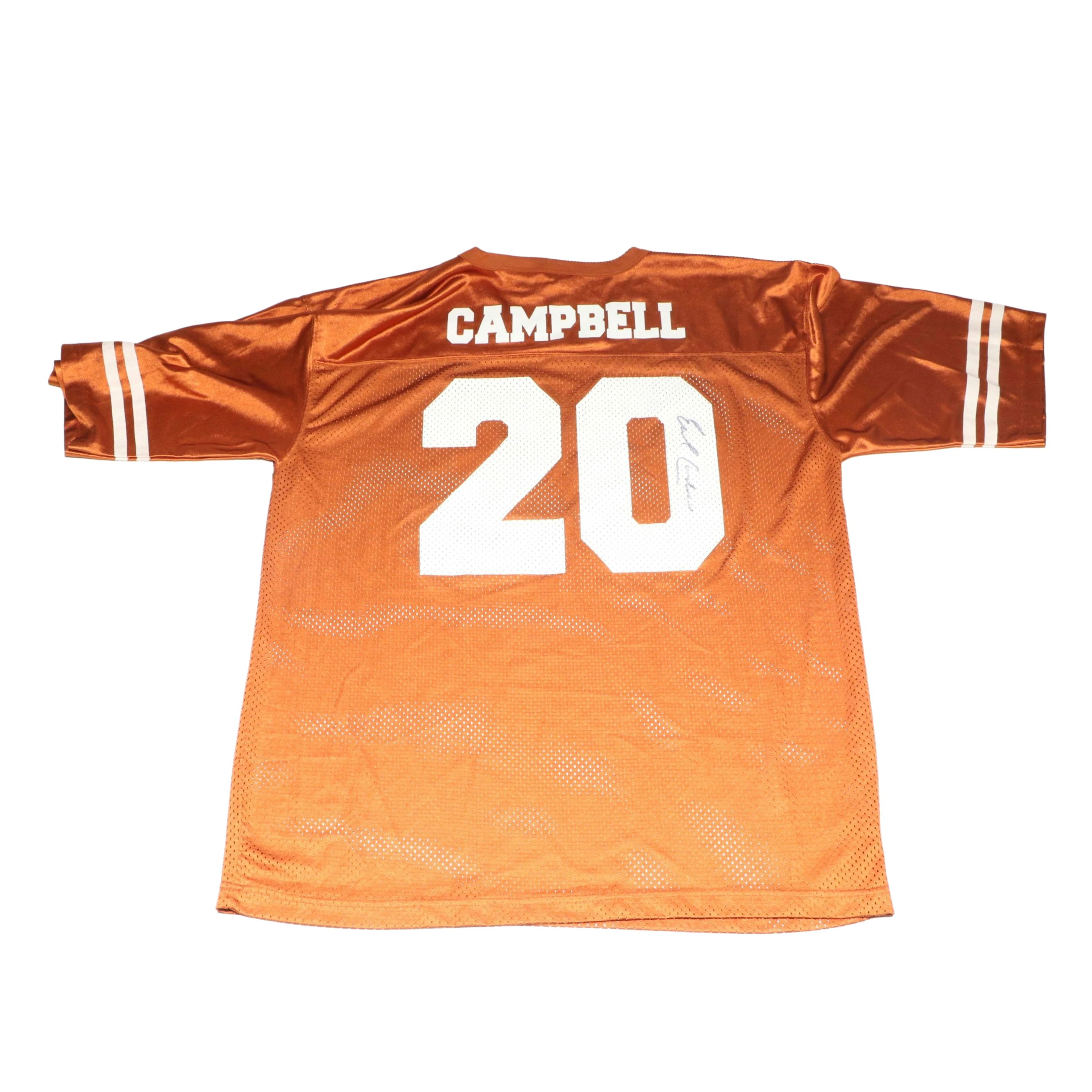 Earl Campbell Signed Texas Longhorns Football Jersey