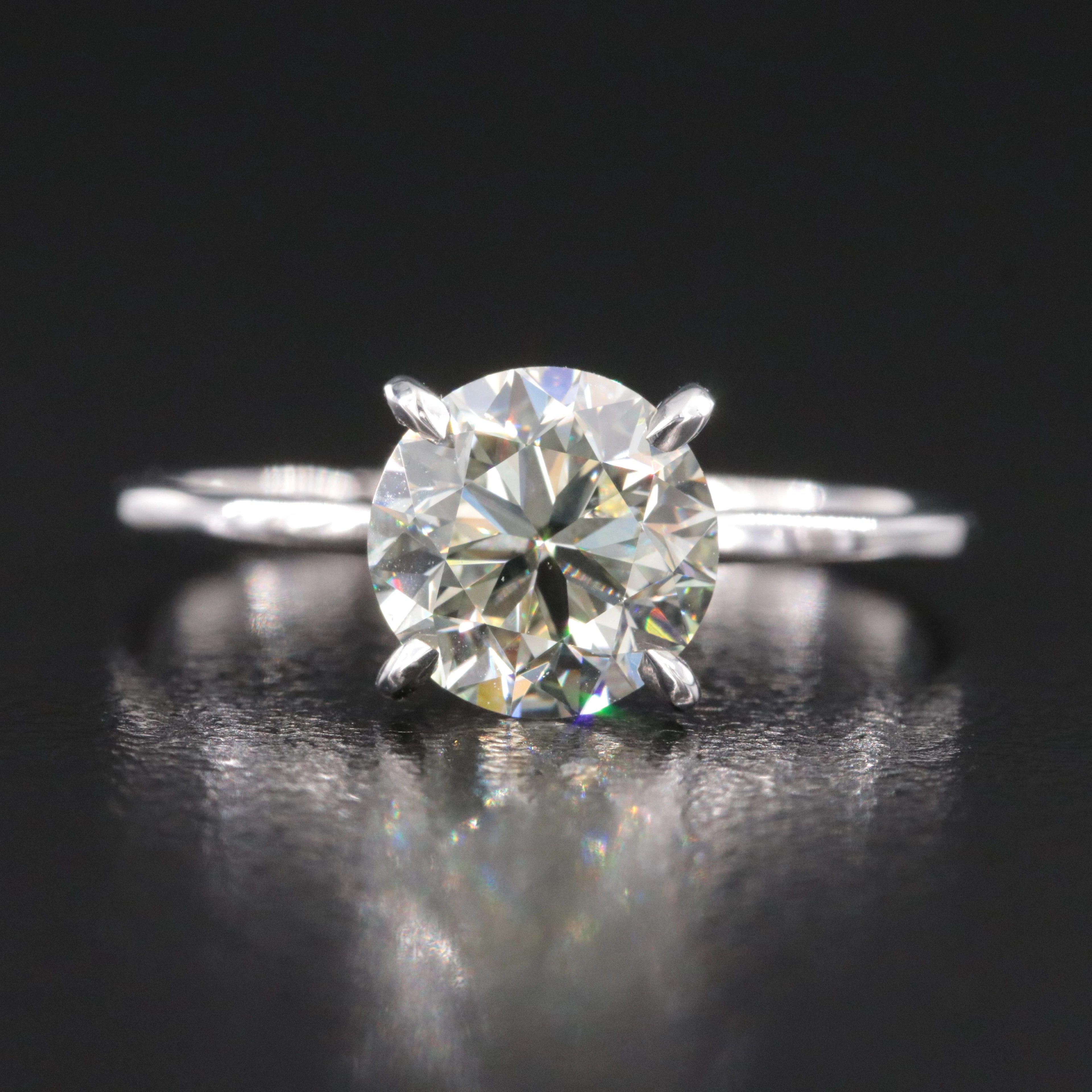 14K 1.51 CT Diamond Solitaire Ring with IGI Report