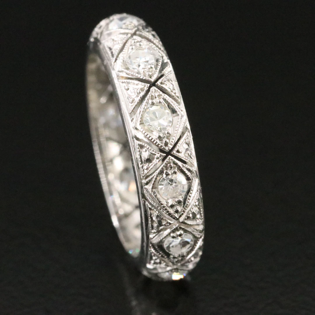Platinum 0.48 CTW Diamond Eternity Band