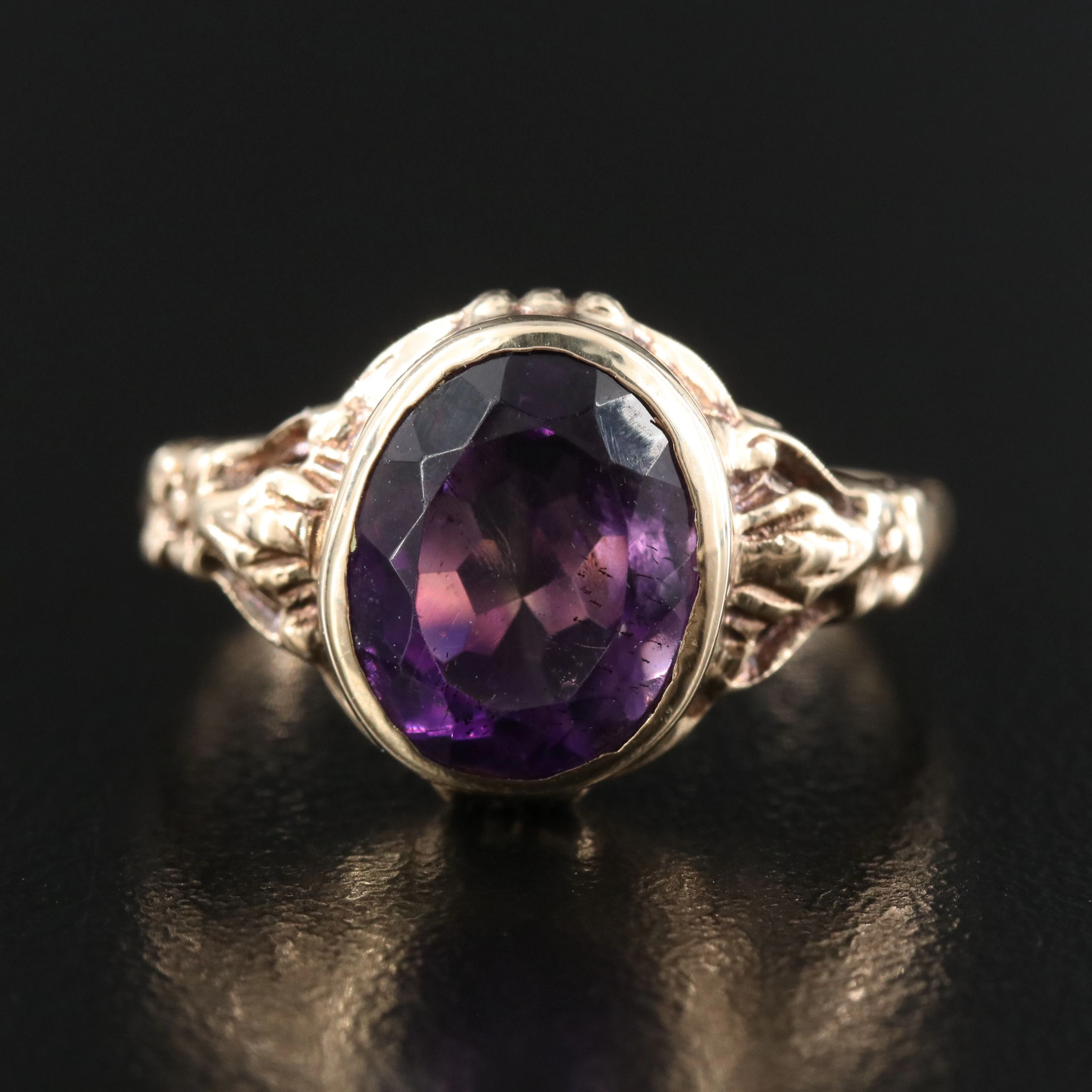 10K Amethyst Ring