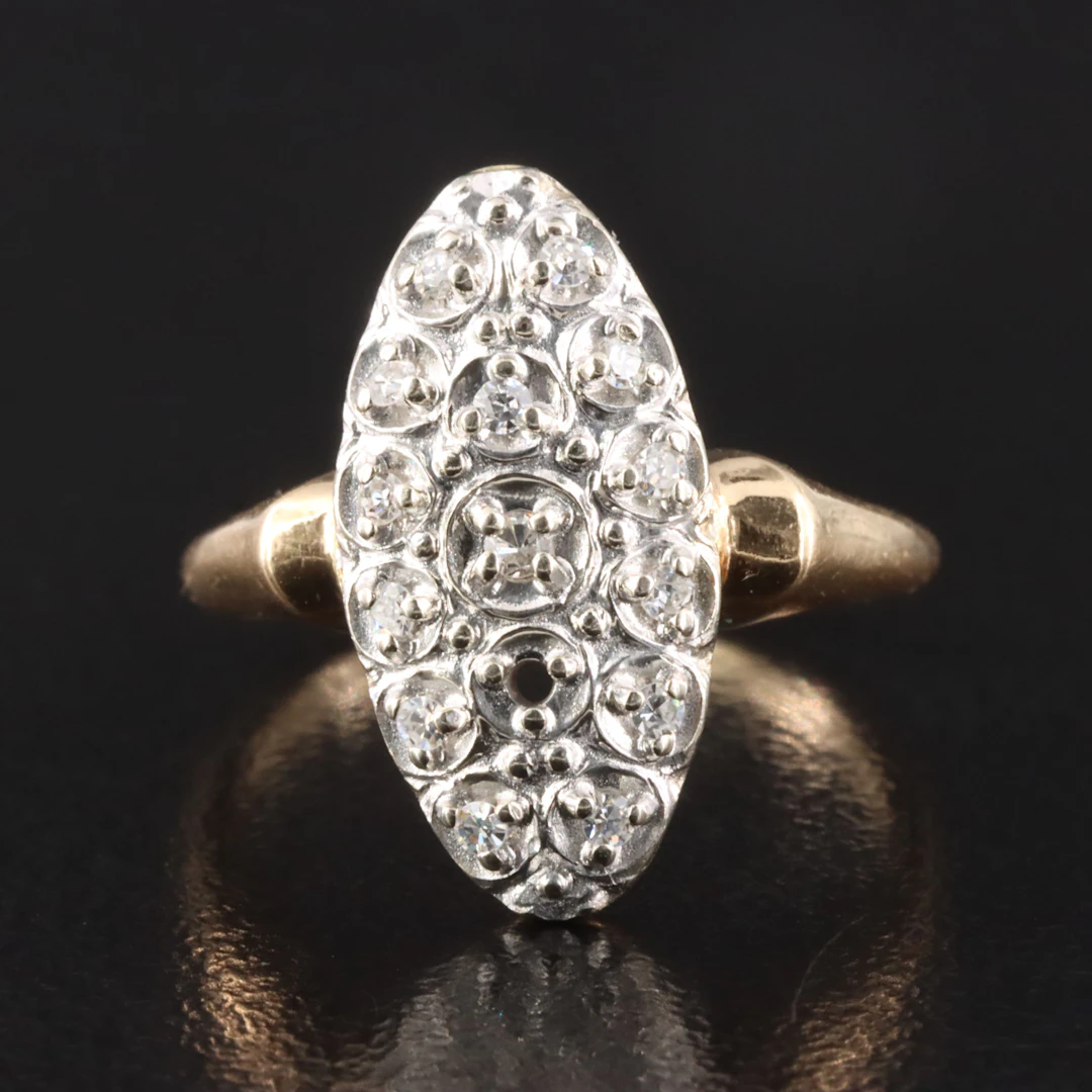 14K 0.09 CTW Diamond Ring