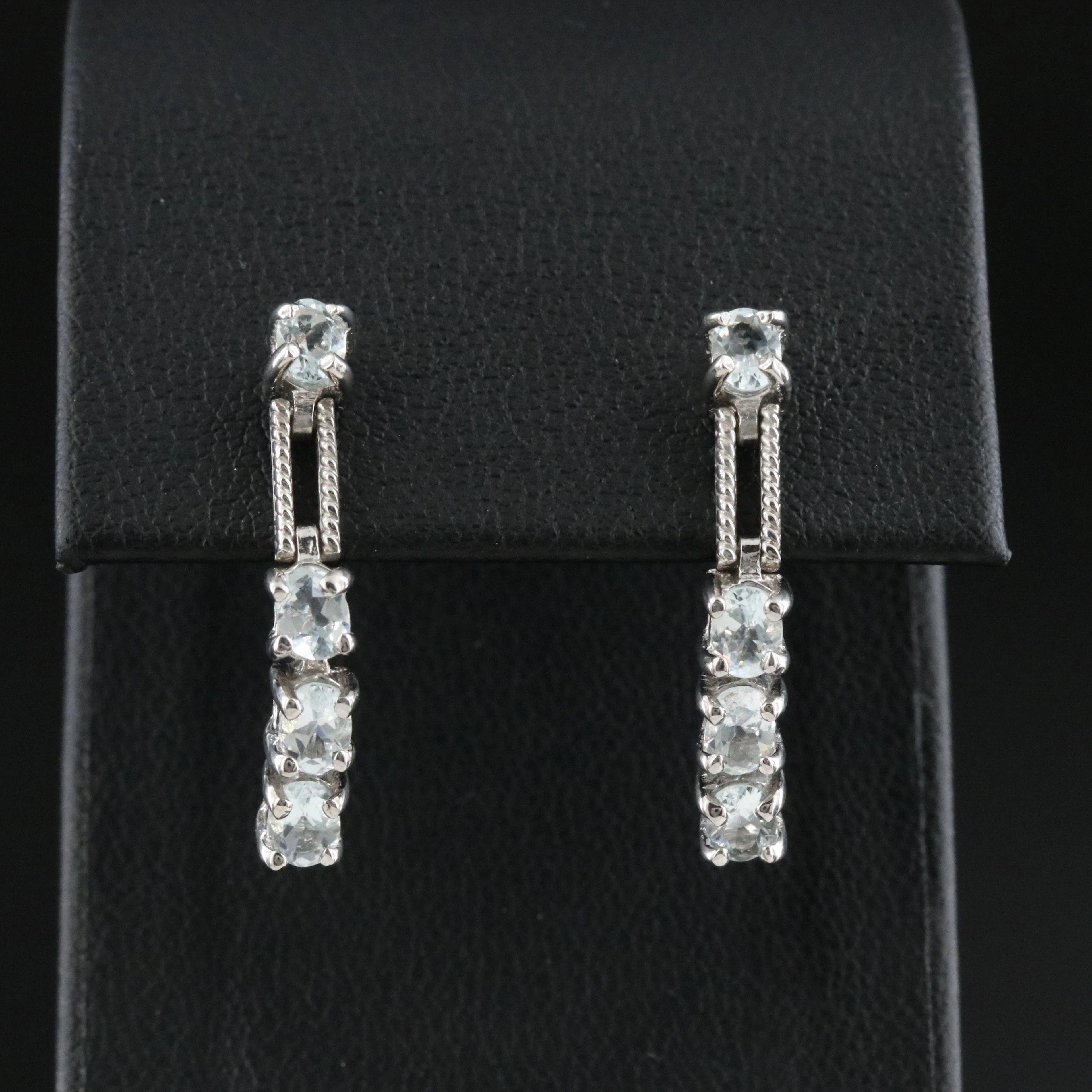 Sterling Aquamarine Earrings